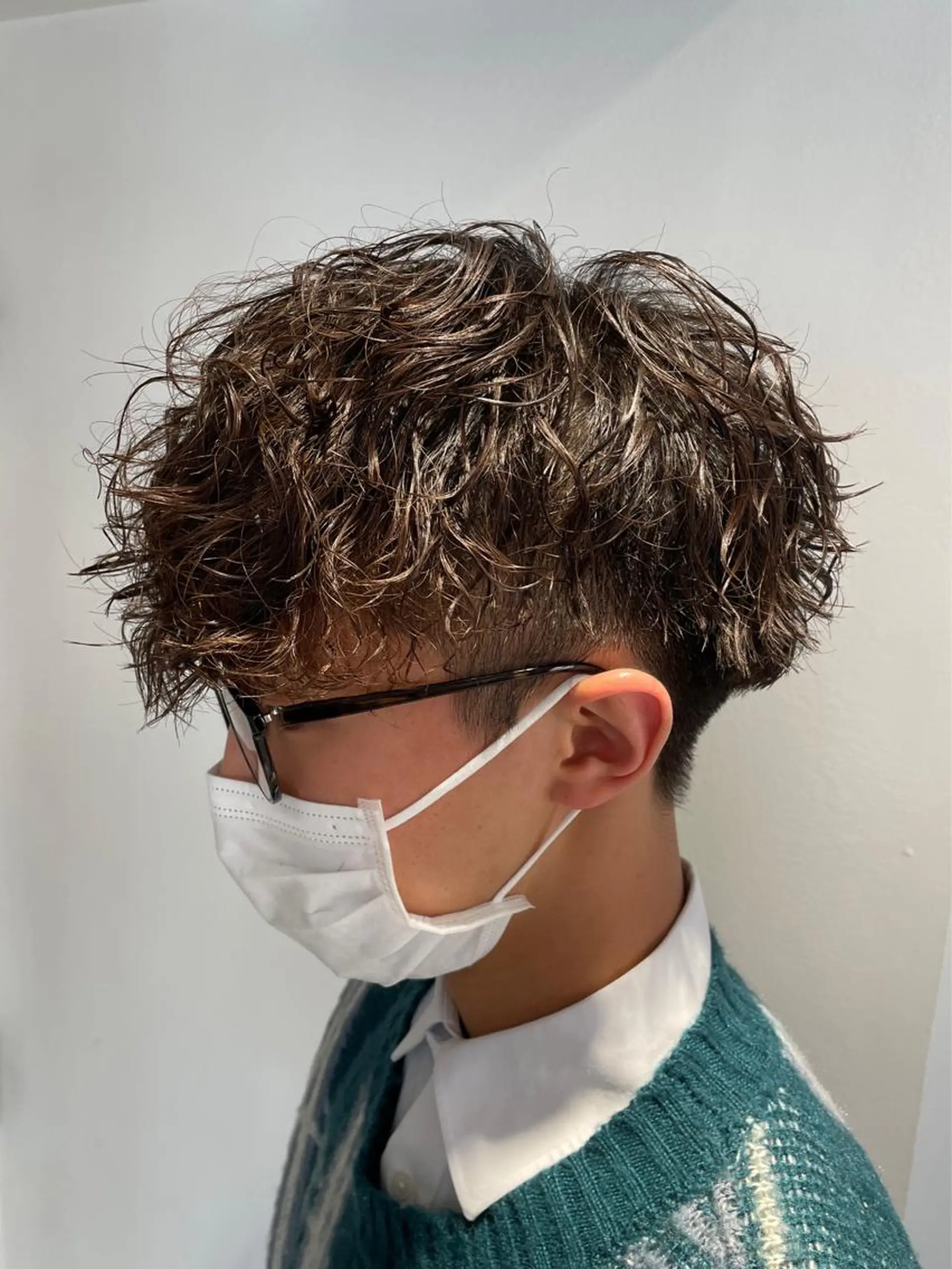 パーマ メンズ ショート/メンズ特化 オオクボユウタのヘアスタイル