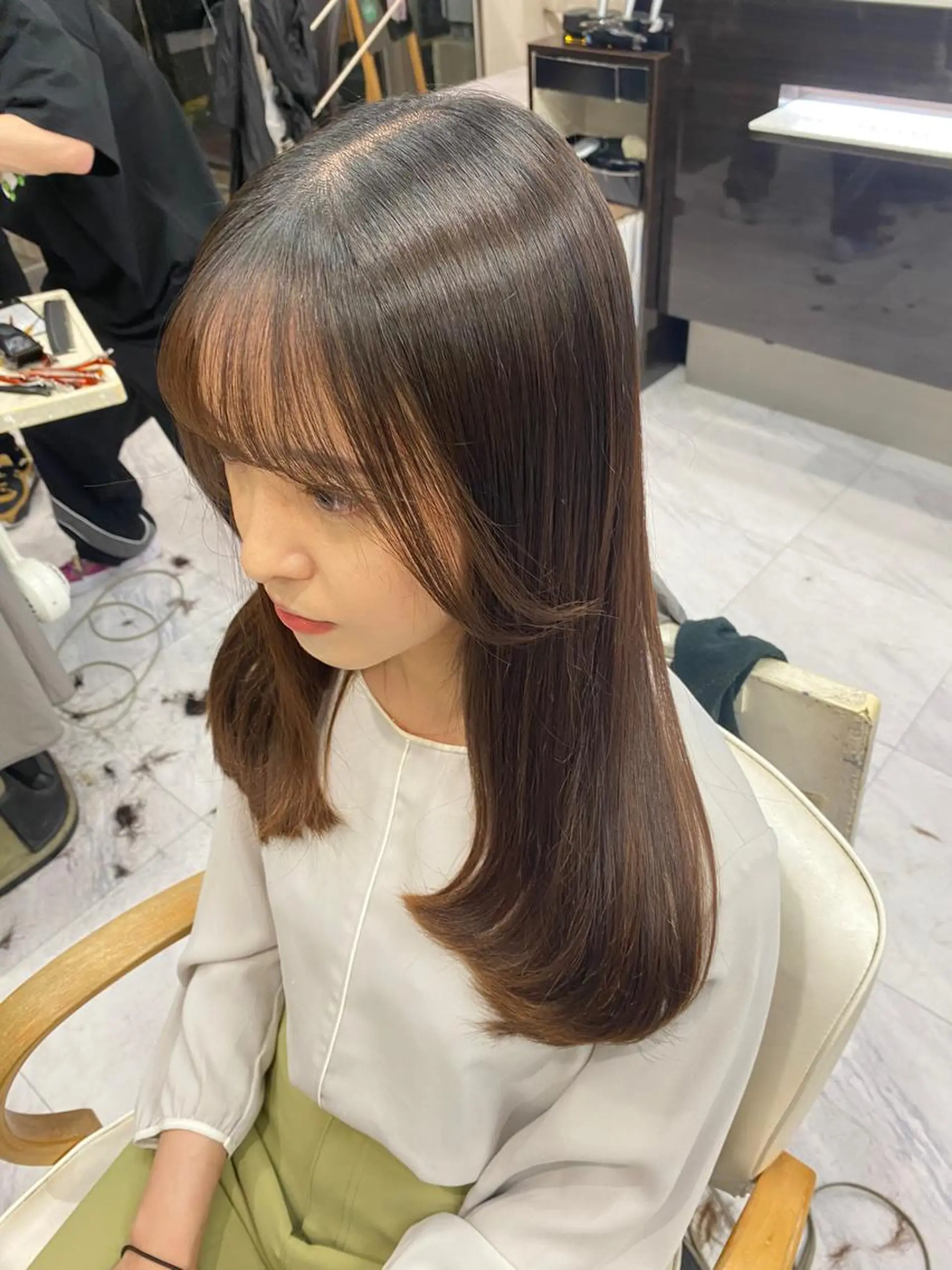 ロング レイヤーカット シャギー Zina 大宮所属・目黒 碧人のヘアスタイル