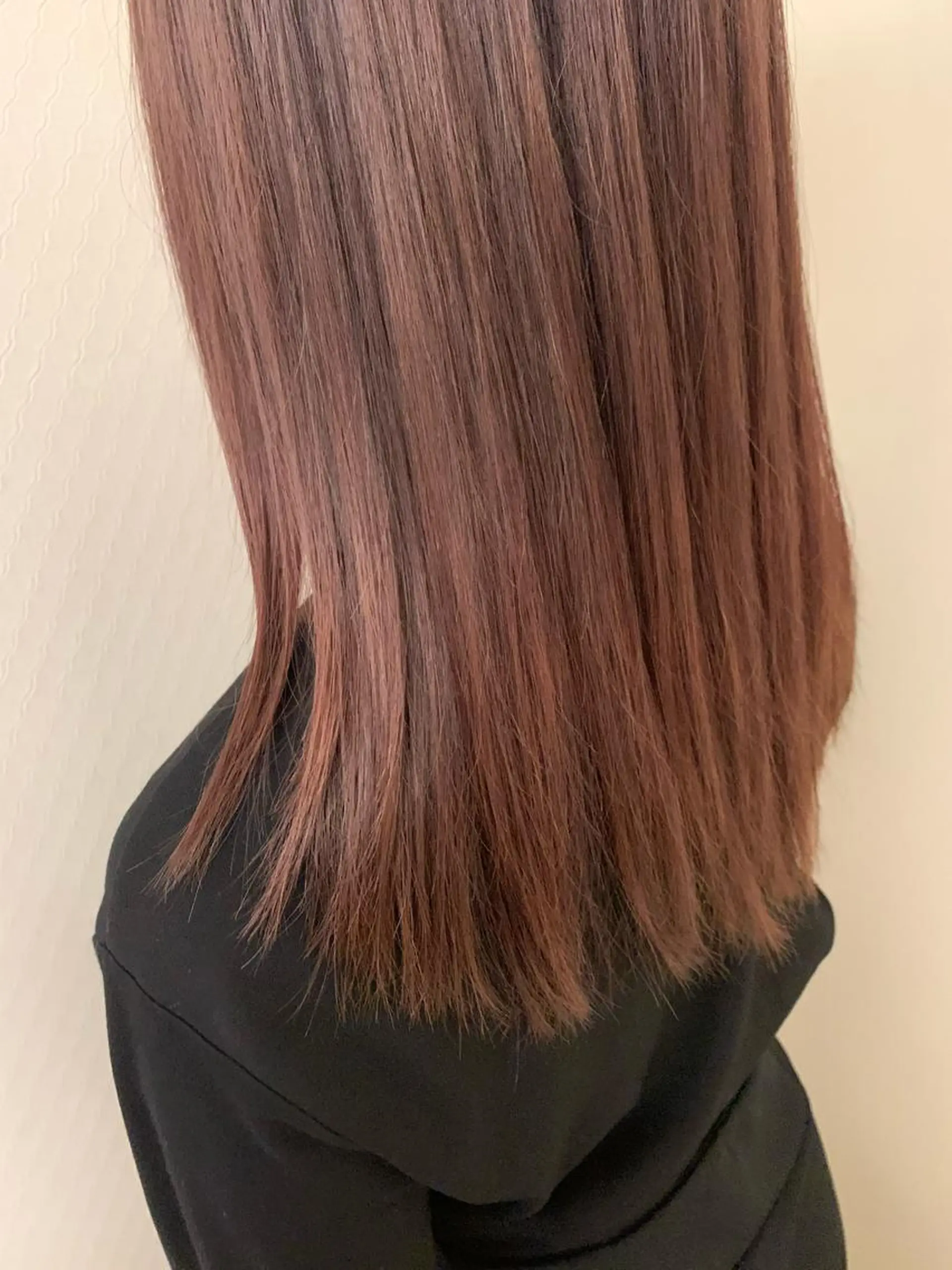 ロング カラー 韓国ヘア/暖色カラー 新美多英のヘアスタイル