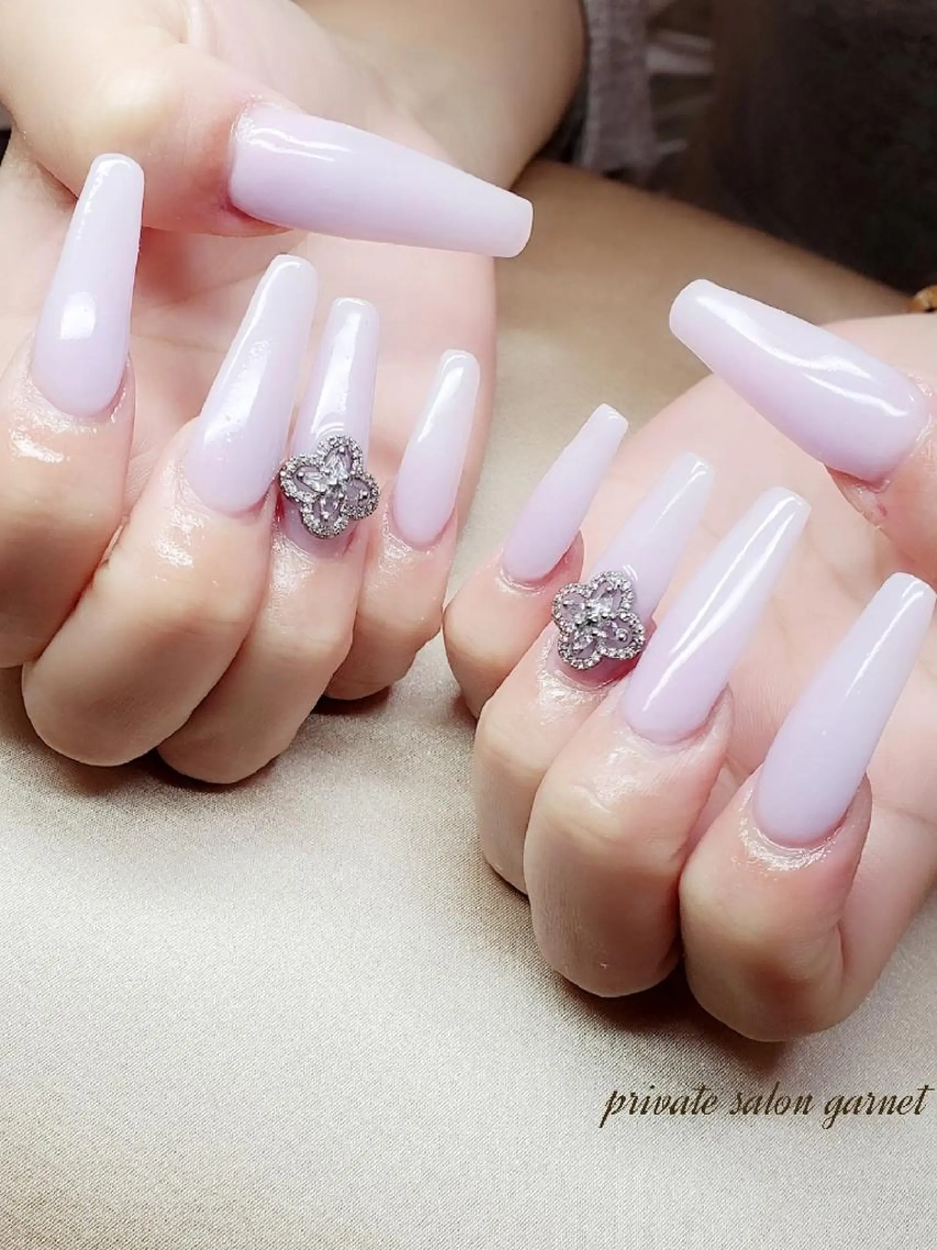 ネイル ロングネイル スカルプネイル ハンドネイル Garnet nailのネイルデザイン