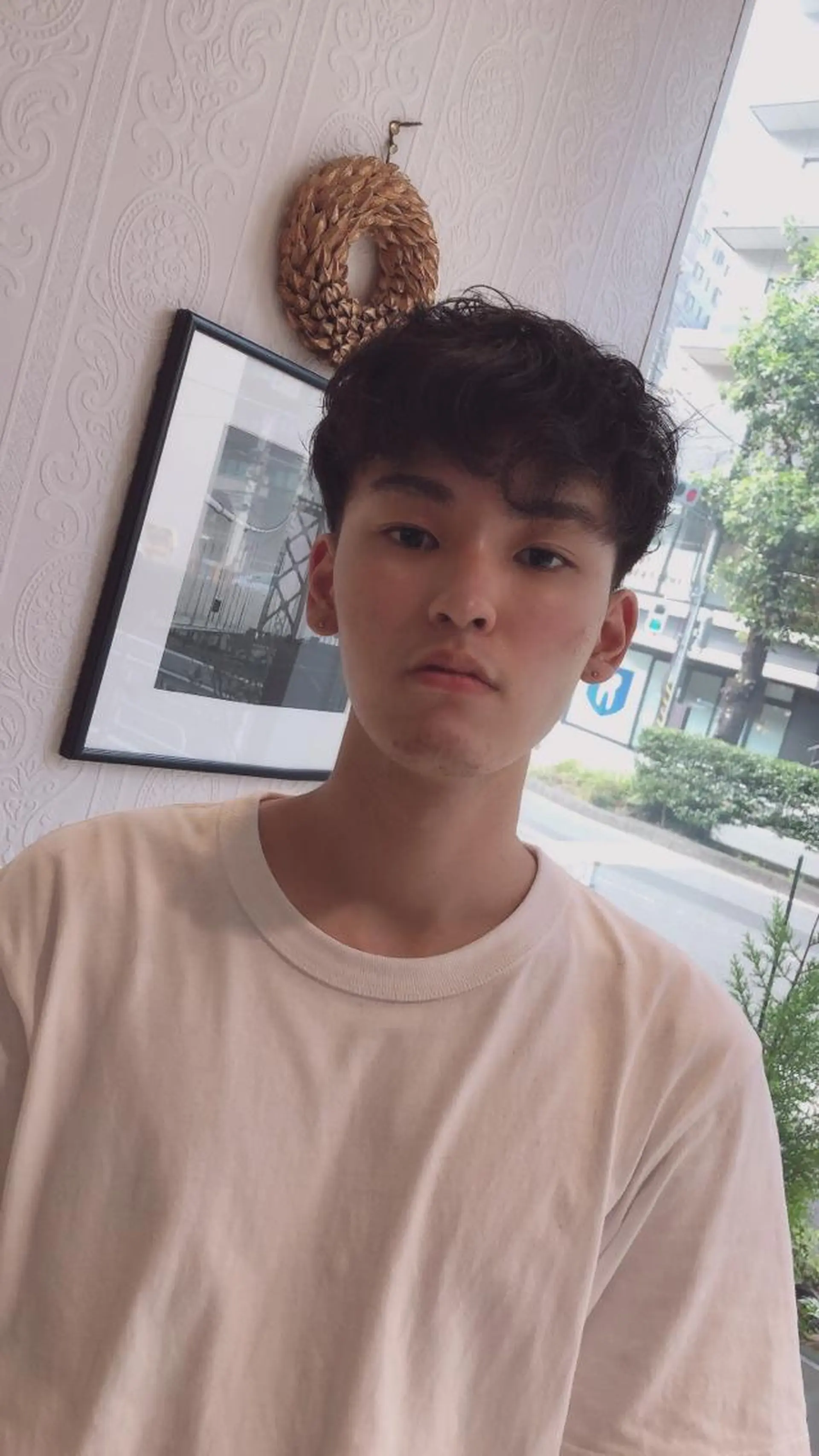 ショート パーマ メンズ 🍀富久 永梨🧸のヘアスタイル