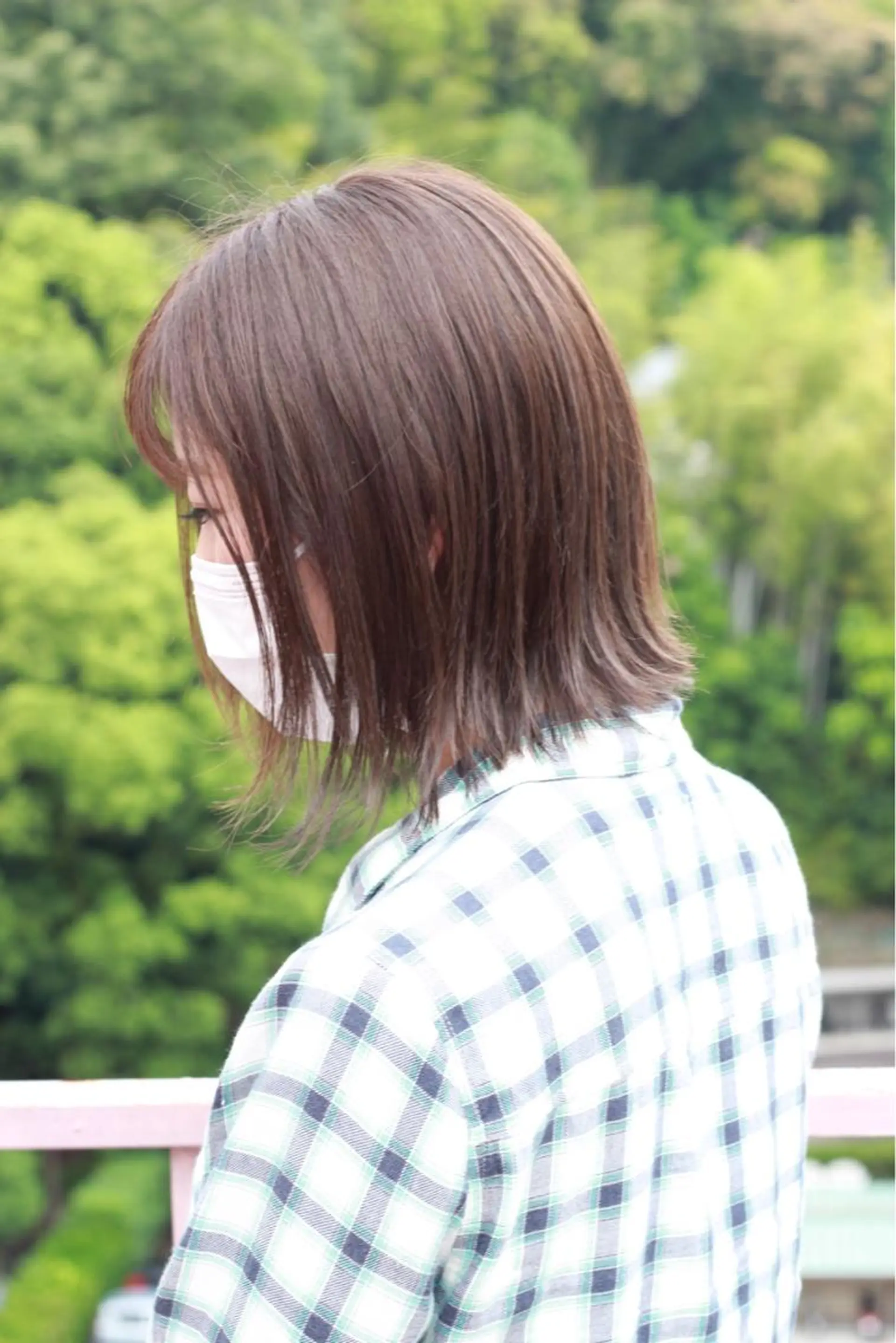 ミディアム カラー グレージュ ハイライトカラー ハイライト カット Viage （ビアージュ）のヘアスタイル