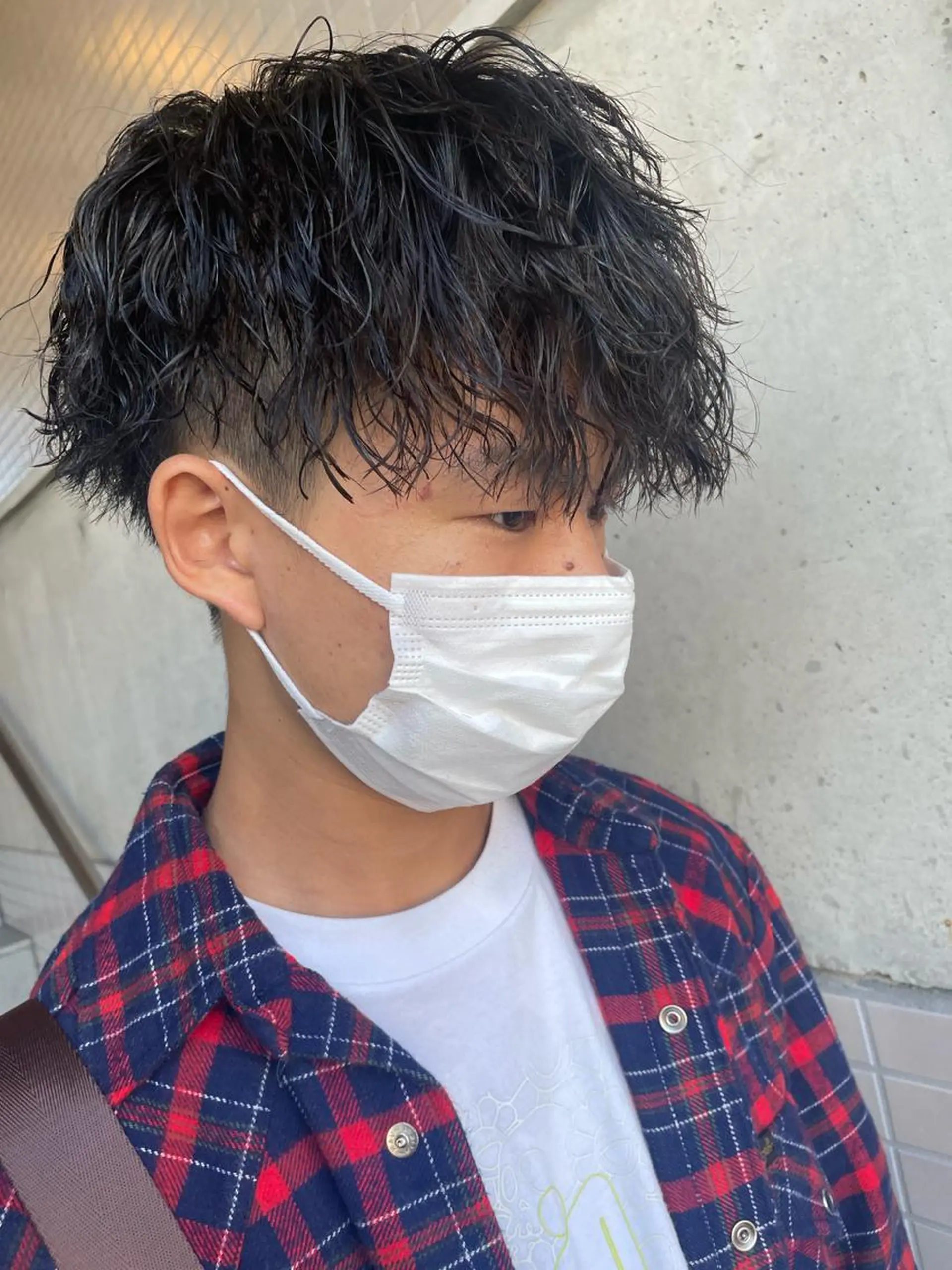 パーマ メンズ カット パーマ 大阪メンズ 美容師井上智博のヘアスタイル