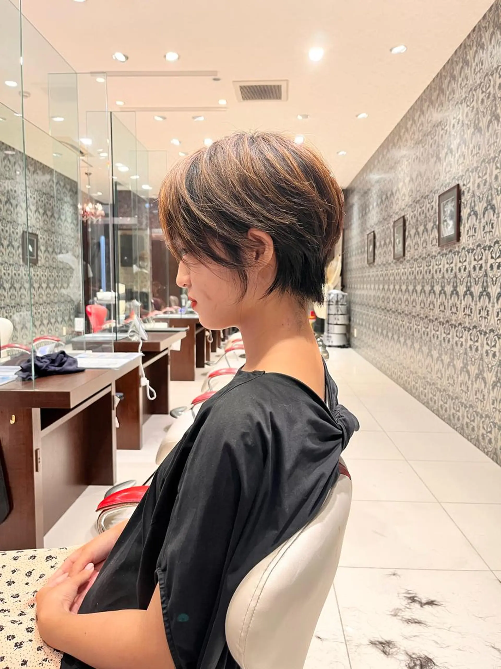 ショート くびれヘア ショートヘア 縮毛/髪質改善 上野颯太のヘアスタイル