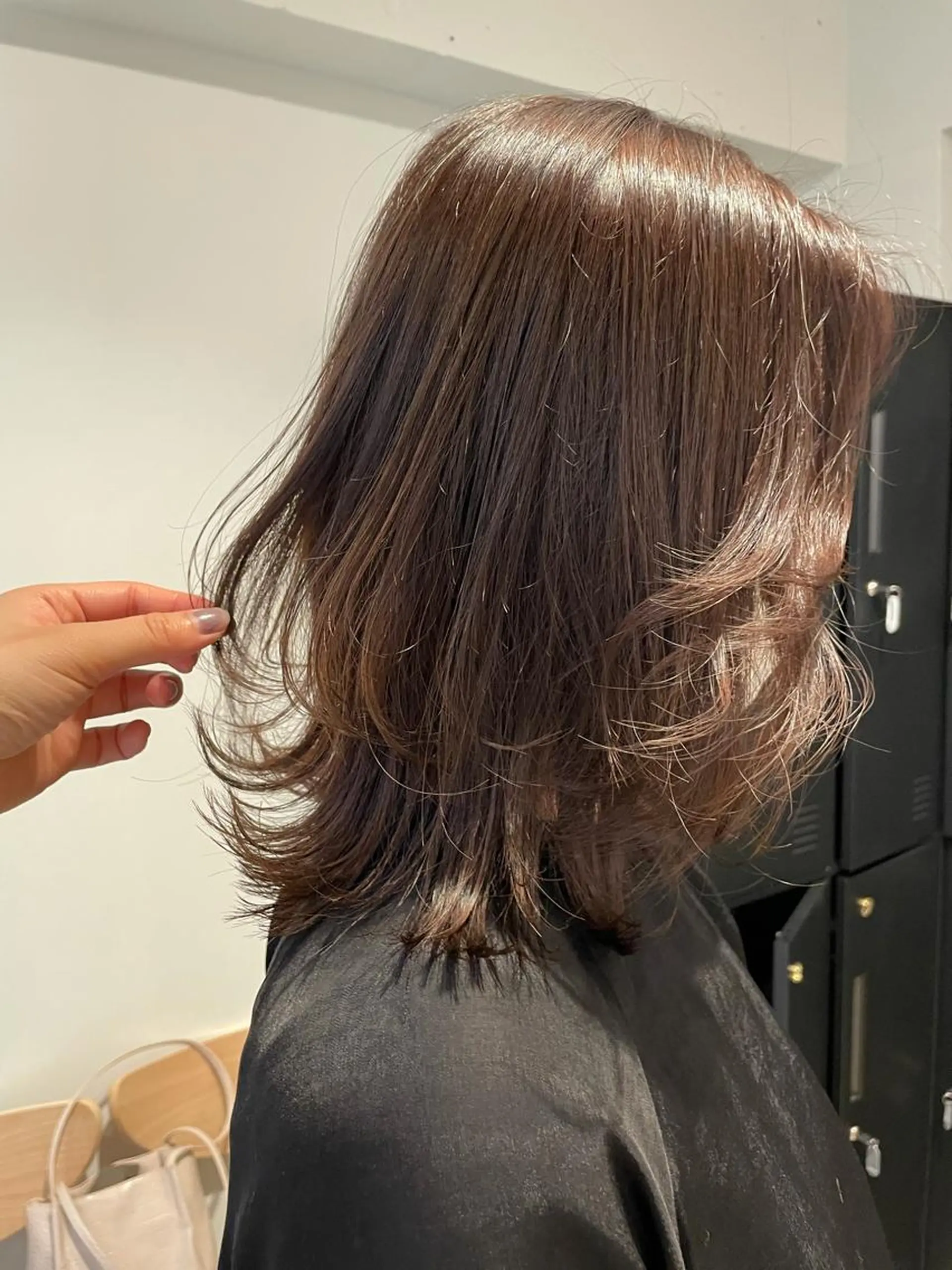 ミディアム カラー ベージュカラー ブリーチ ラベンダーカラー ラベンダーベージュ ブリーチなしカラー hazuki 🌝のヘアスタイル