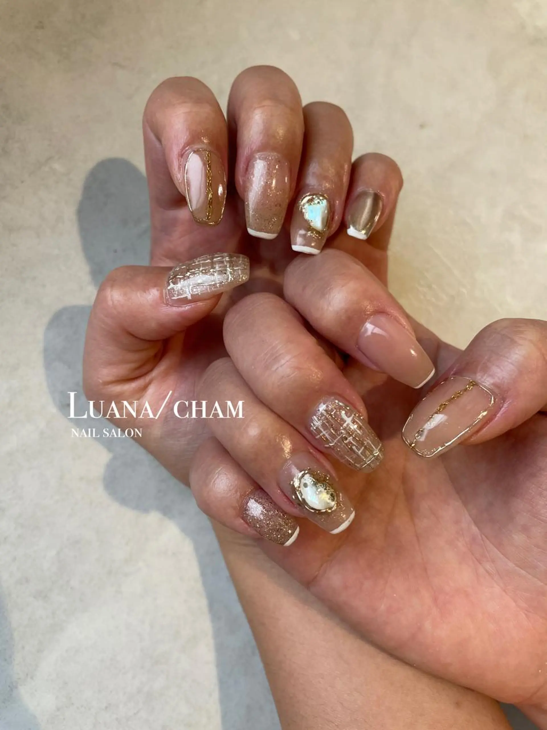 ショート ネイル ハンドネイル nail salon neigeのネイルデザイン