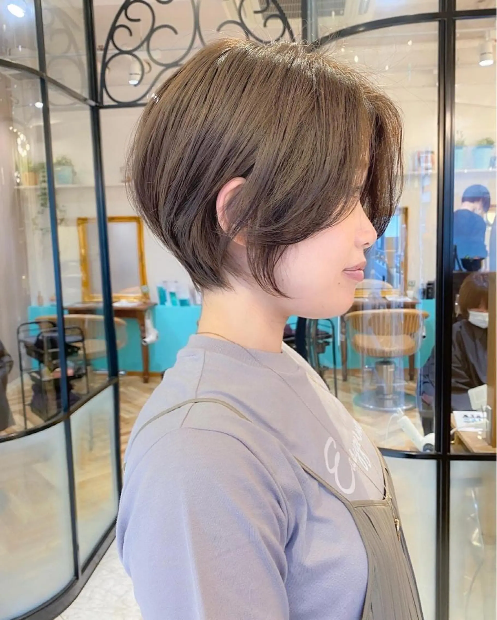 ショート カラー カット ヘアカラー トリートメント 🇰🇷韓国レイヤー 錦糸町【北山謙三】のヘアスタイル