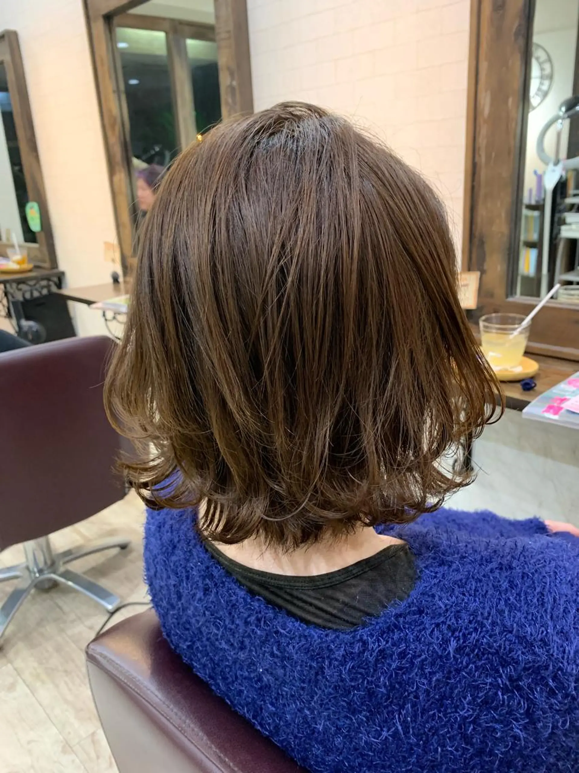 ミディアム カット ヘアカラー パーマ 縮毛矯正 トリートメント 松本 亮のヘアスタイル