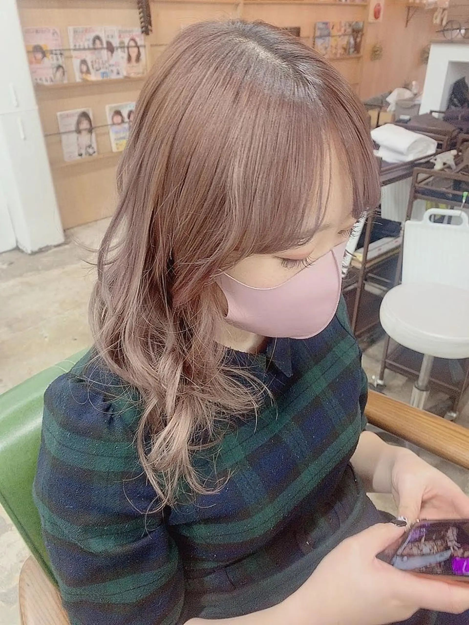 セミロング Rosso獨協大学前 YUNAのヘアスタイル
