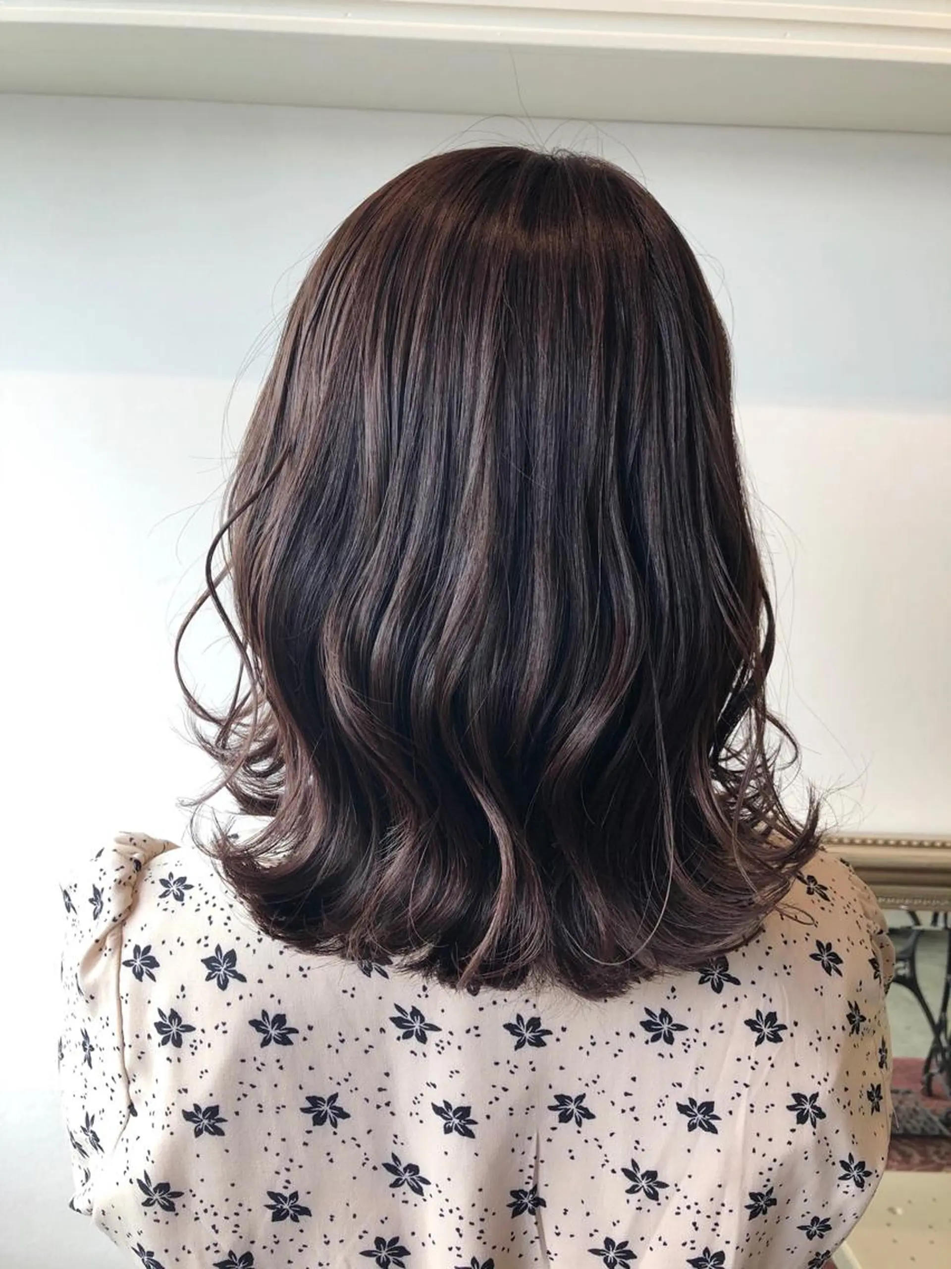 ミディアム カラー ベージュカラー ラベンダーカラー ラベンダーベージュ 💐パーソナルカラー /市橋加菜💐のヘアスタイル