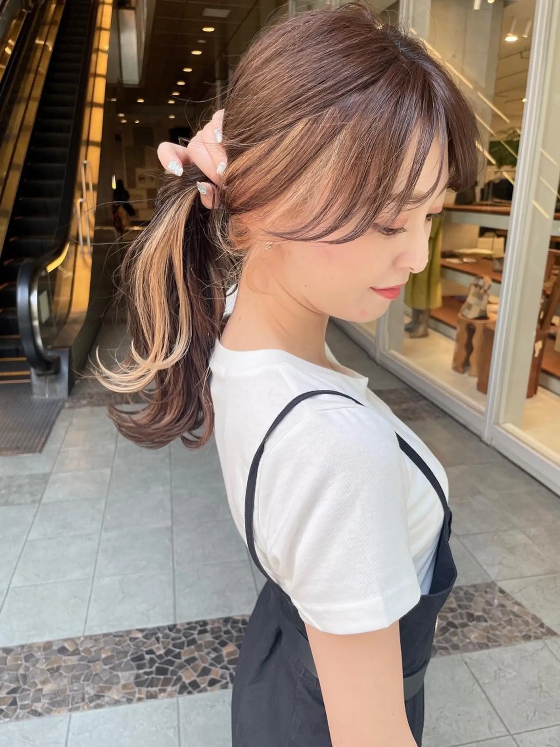 ロング カラー カット ヘアカラー 髪質改善will hairdesignのヘアスタイル