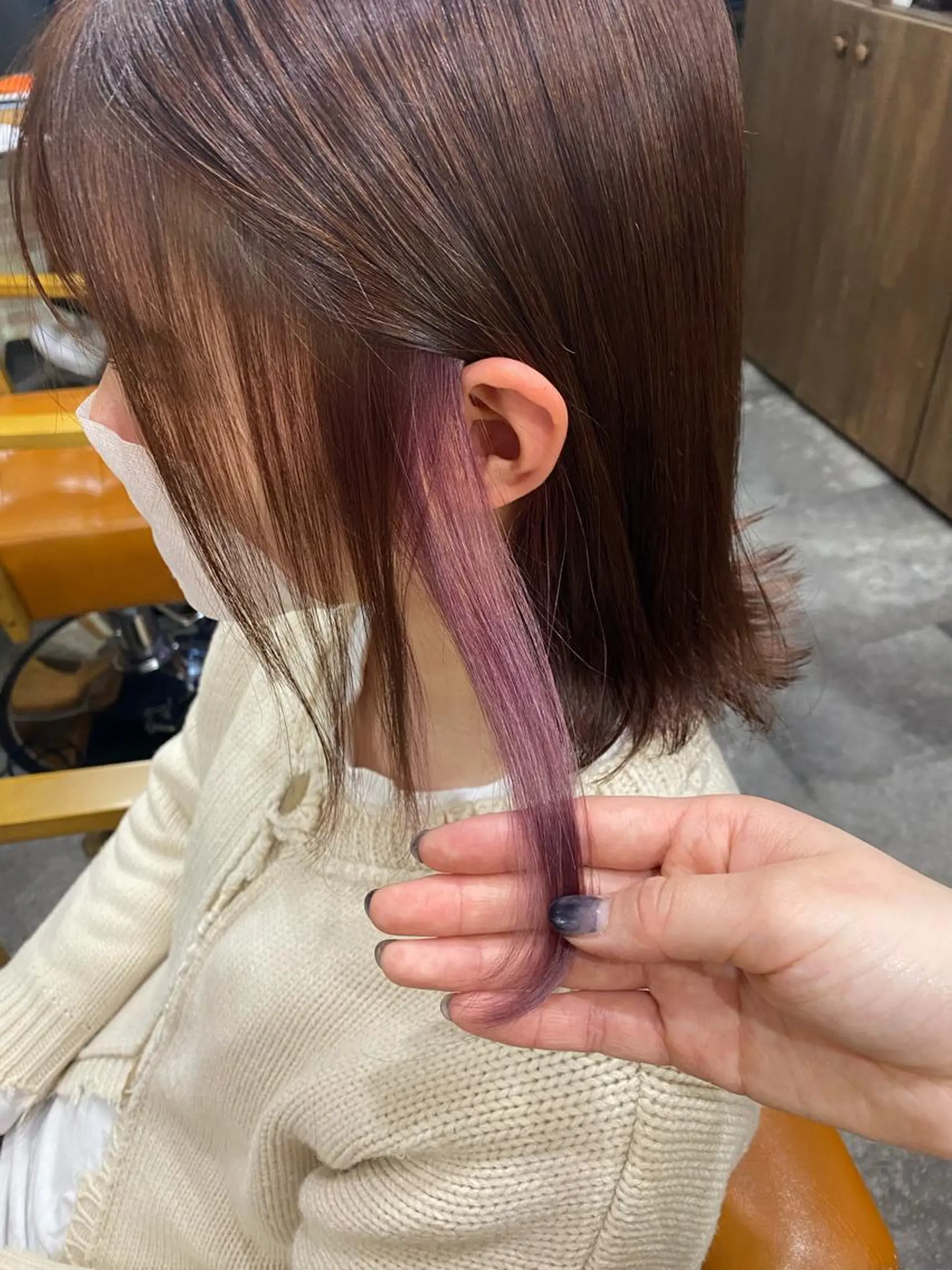 ミディアム ヘアカラー トリートメント 美髪ヘア 🤍erikaのヘアスタイル