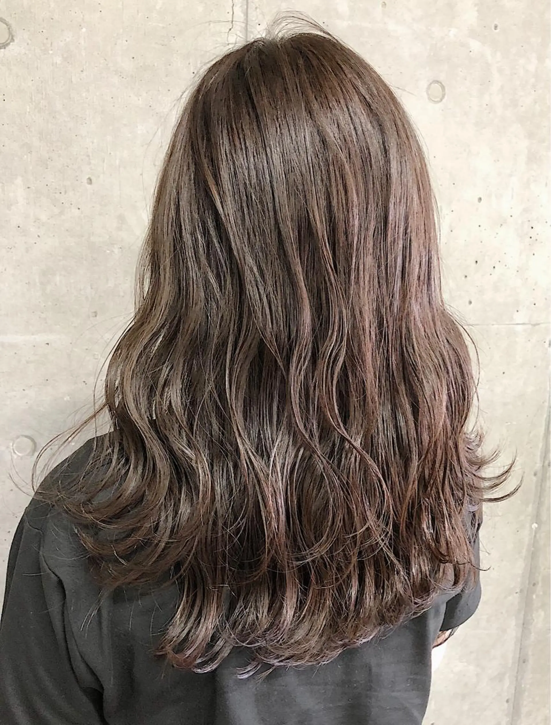 セミロング カラー ベージュカラー ノンダメージ髪質改善 カラー💎/KURAのヘアスタイル