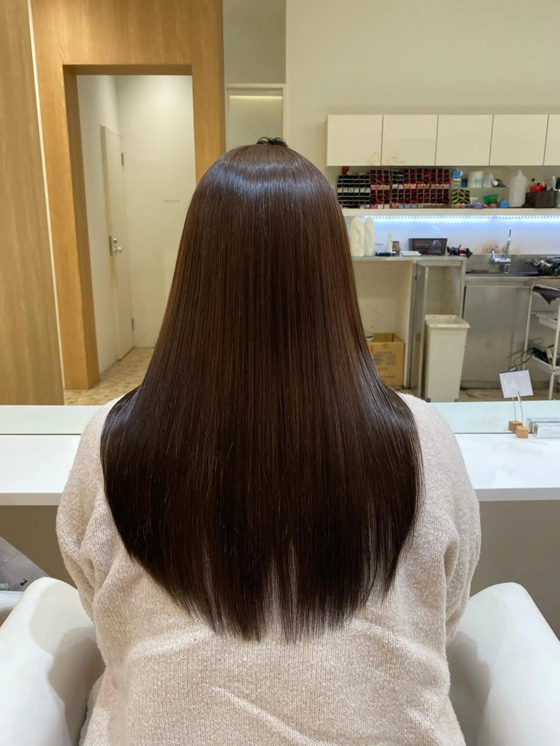 ロング カラー レイヤー/艶カラー /韓国ヘア/高松のヘアスタイル