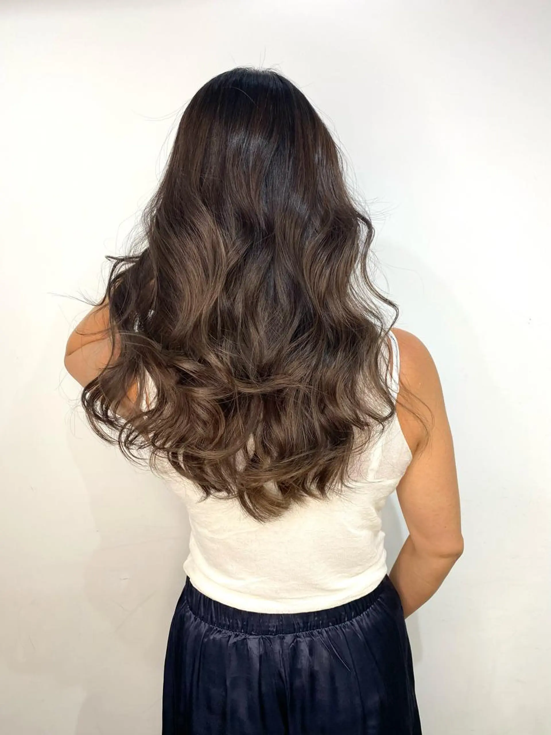 ロング カラー バレイヤージュ レイヤーカット opus 店長大和 レイヤー/赤み消しのヘアスタイル