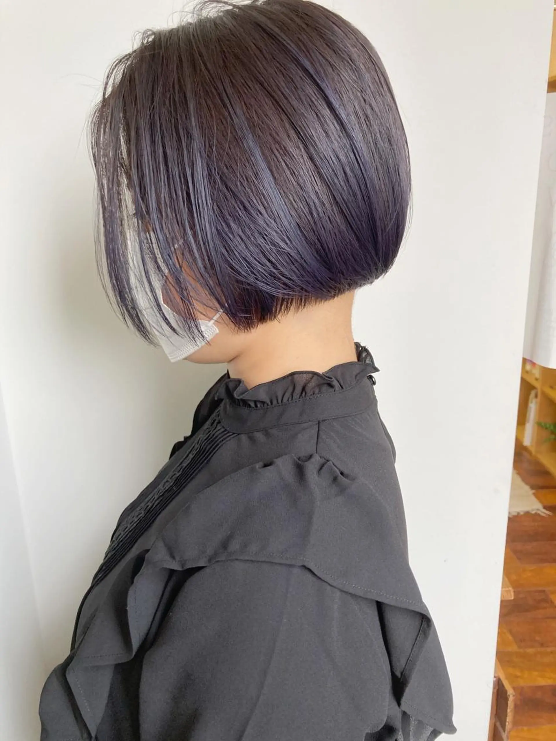 ミディアム カラー グラデーションカラー ハイライトカラー ラベンダーカラー ハイライト 小木曽智美 /ボブ/ショートのヘアスタイル