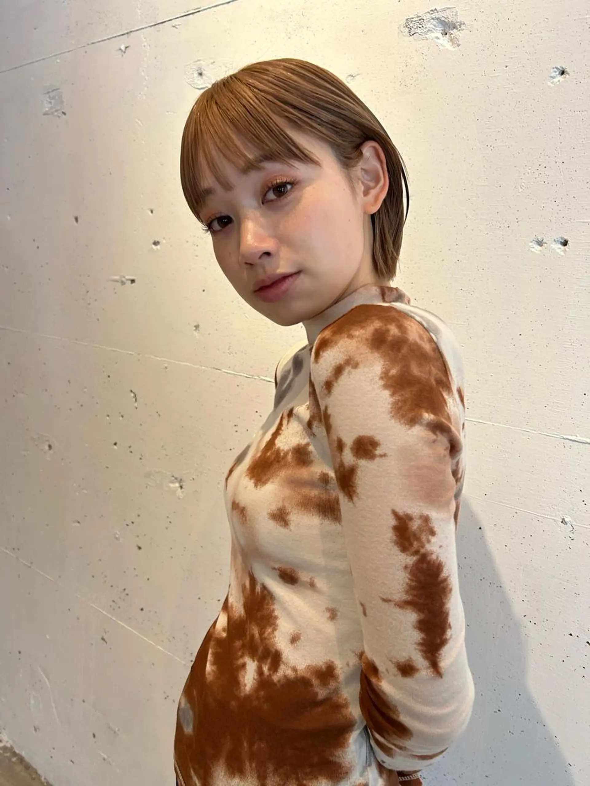 ショート カラー カット ヘアカラー トリートメント 一ノ瀬 暁のヘアスタイル