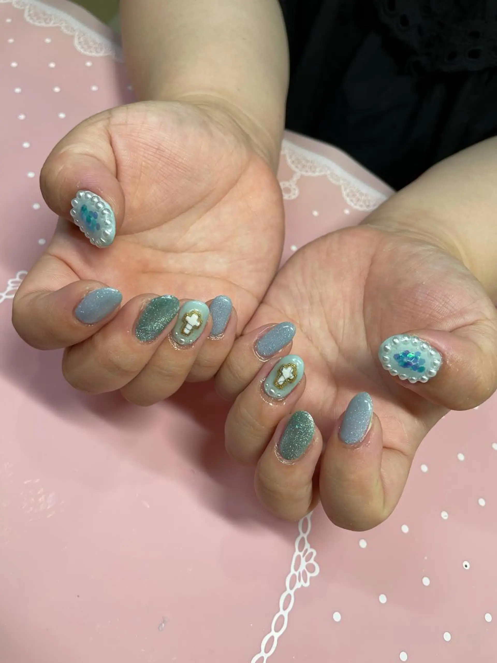 ショート ネイル ハンドネイル 《LB》ラブリエ Nail&eyeのマツエク・マツパデザイン
