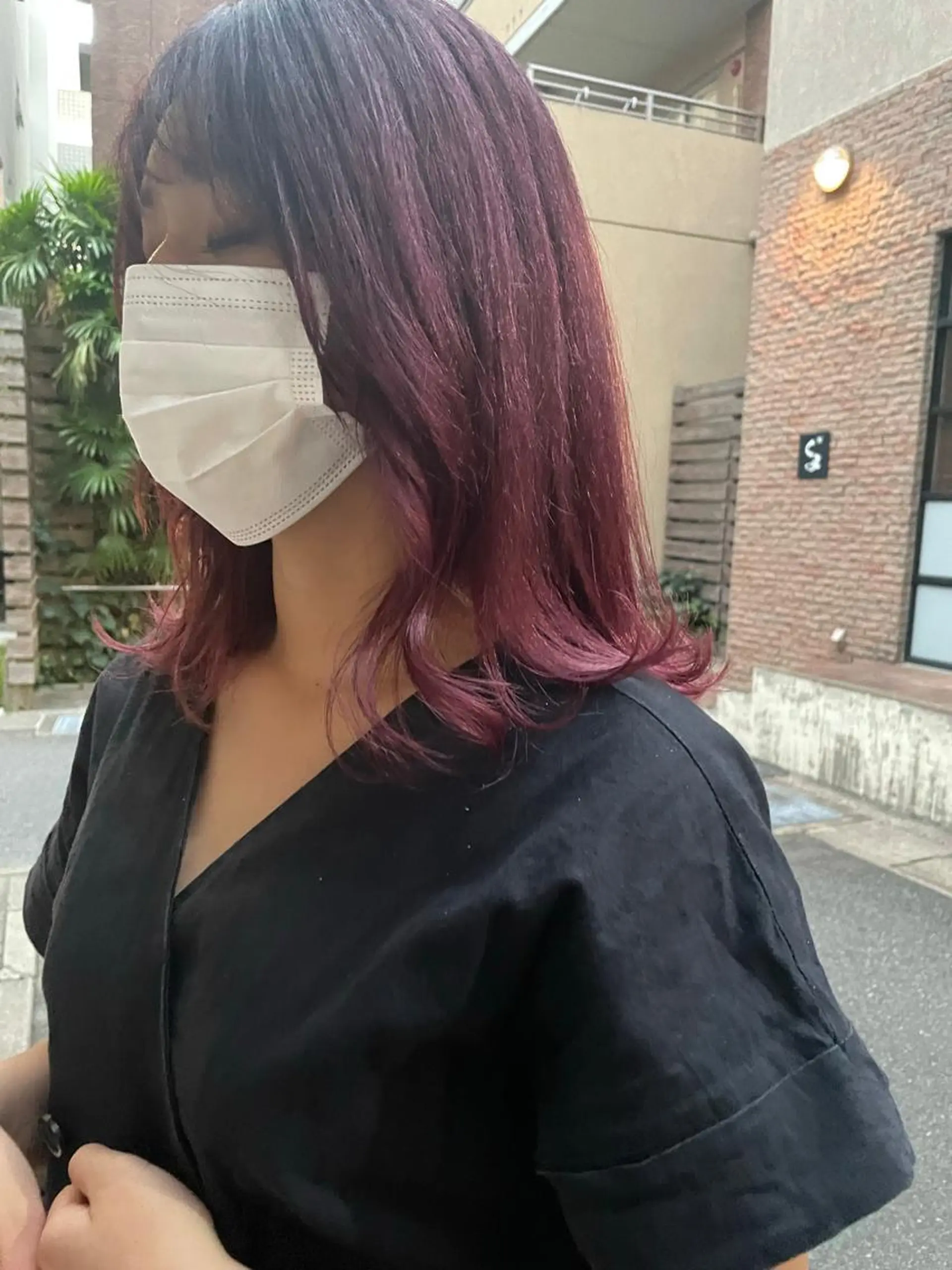 セミロング レイヤーカット/ 透明感カラーmikuのヘアスタイル