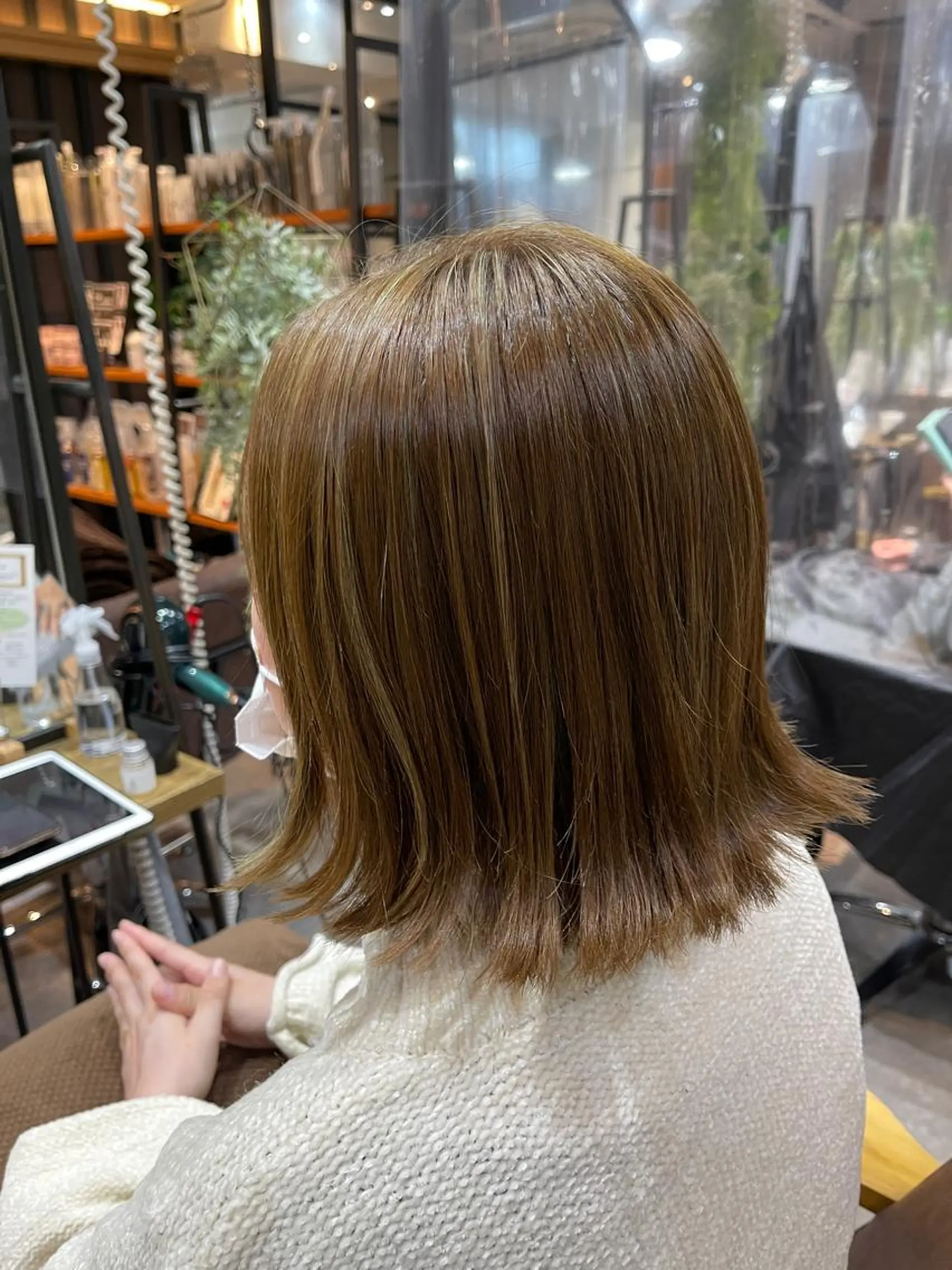 ショート カラー 切りっぱなしボブ ボブ 外ハネヘア 髪質改善/ストレート /半個室/大岡輝己のヘアスタイル