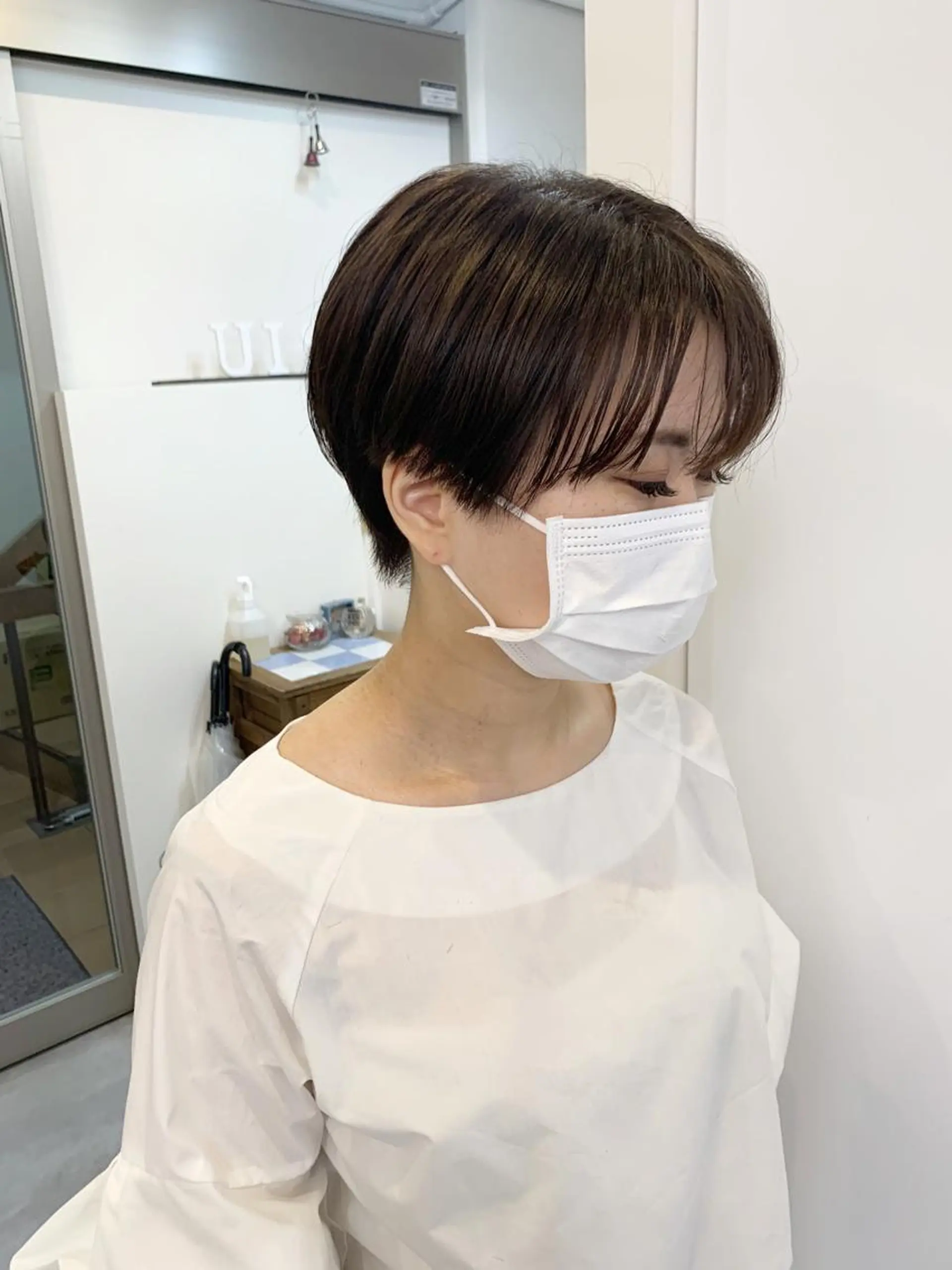 ショート ハンサムショート ショートヘア レイヤー×縮毛矯正 深見 拓のヘアスタイル