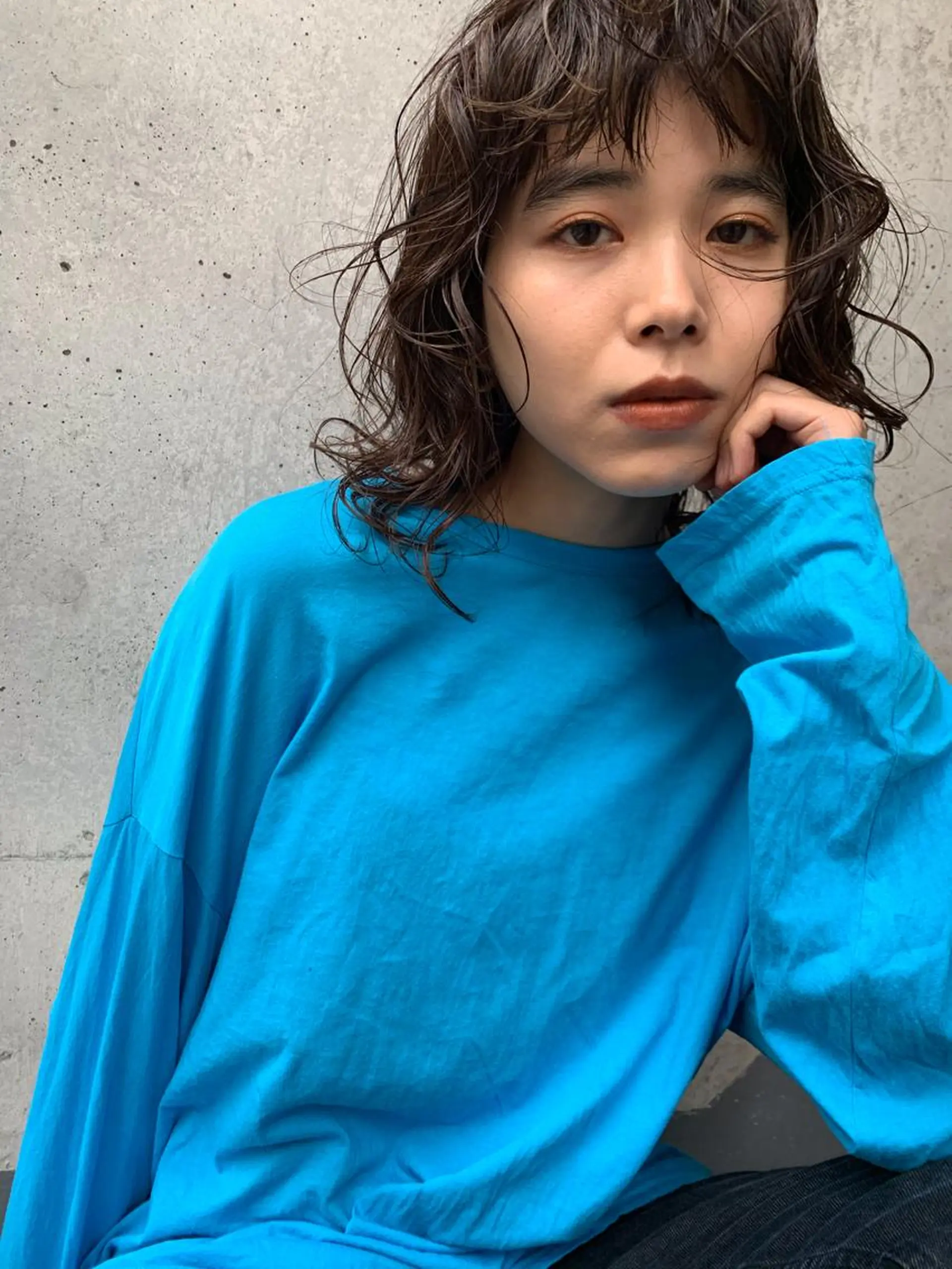 セミロング セミロングパーマ ウルフカット lok[ロク] 高田馬場のヘアスタイル