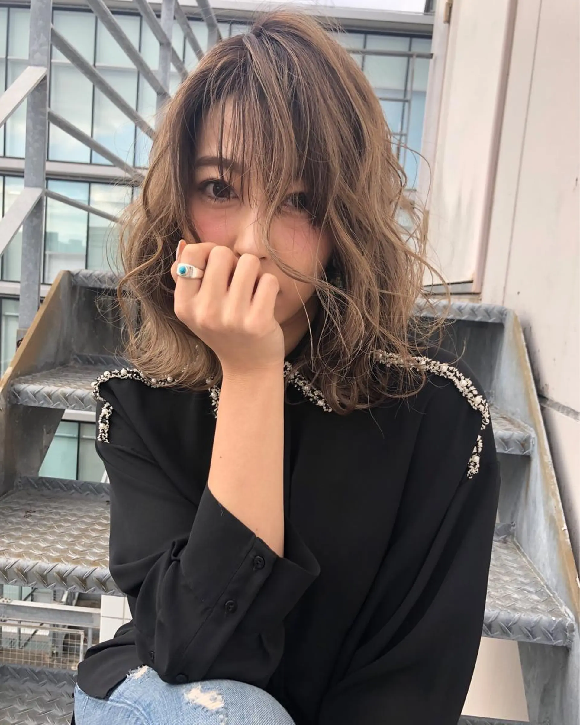 セミロング カラー 髪質改善will hairdesignのヘアスタイル