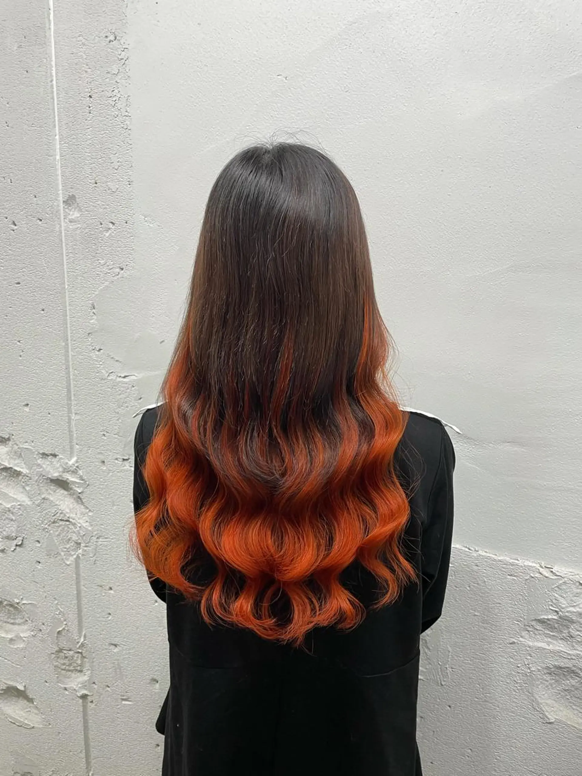 ロング カラー シールエクステ バレイヤージュ ミストバング ダブルカラー  フェイスフレーミング ヘアカラー エクステ 🧡艶髪ちゅるん髪 🫧🧡YUKI❄️のヘアスタイル