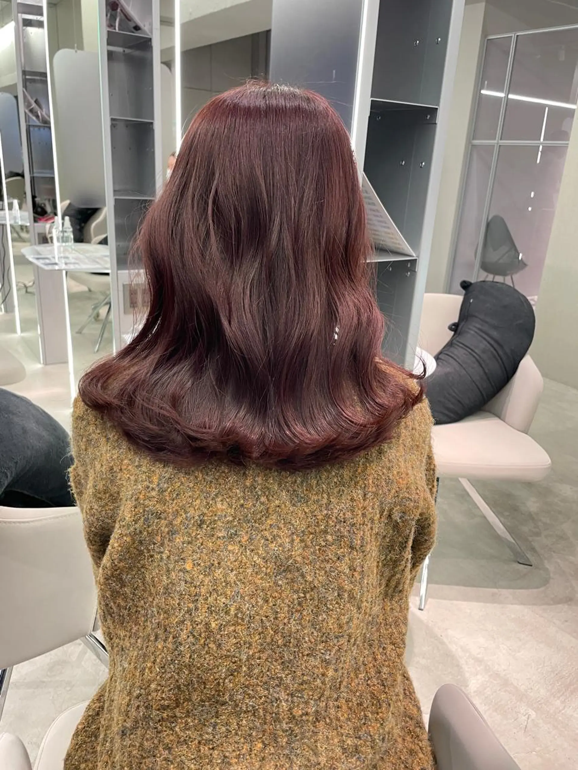 カラー ブリーチ カシス ブリーチなしカラー kana/ ブリーチ/暖色のヘアスタイル