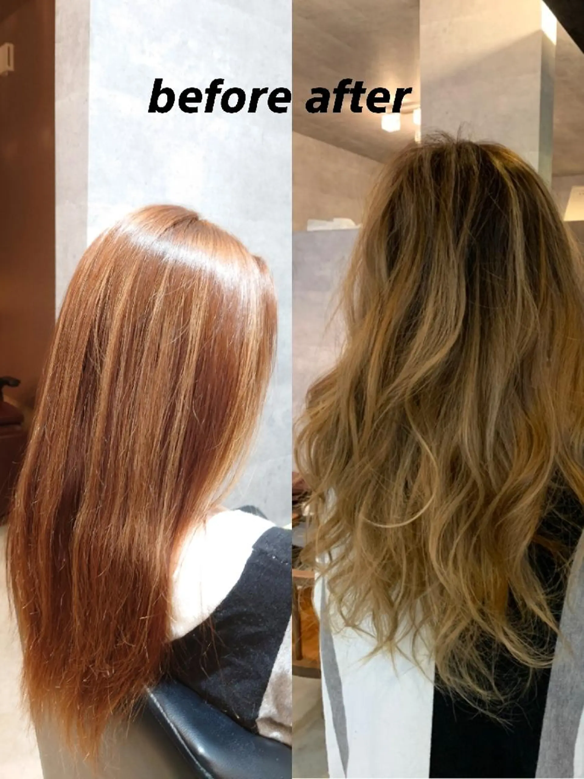 ロング カラー バレイヤージュ ベージュカラー レイヤーカット 浅野  勇貴のヘアスタイル