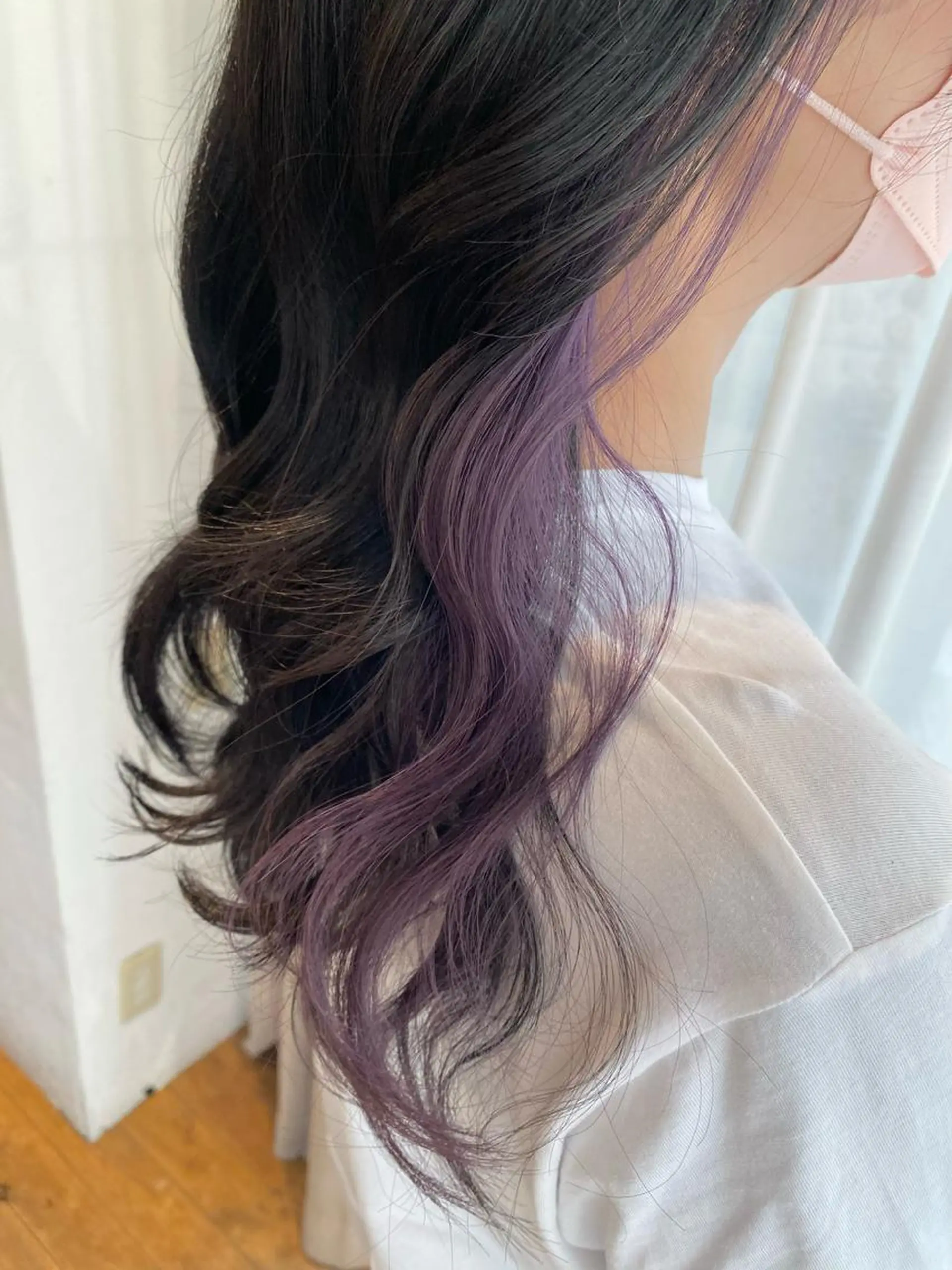 ミディアム カラー パープルカラー nailist mana𖤐´-のネイルデザイン