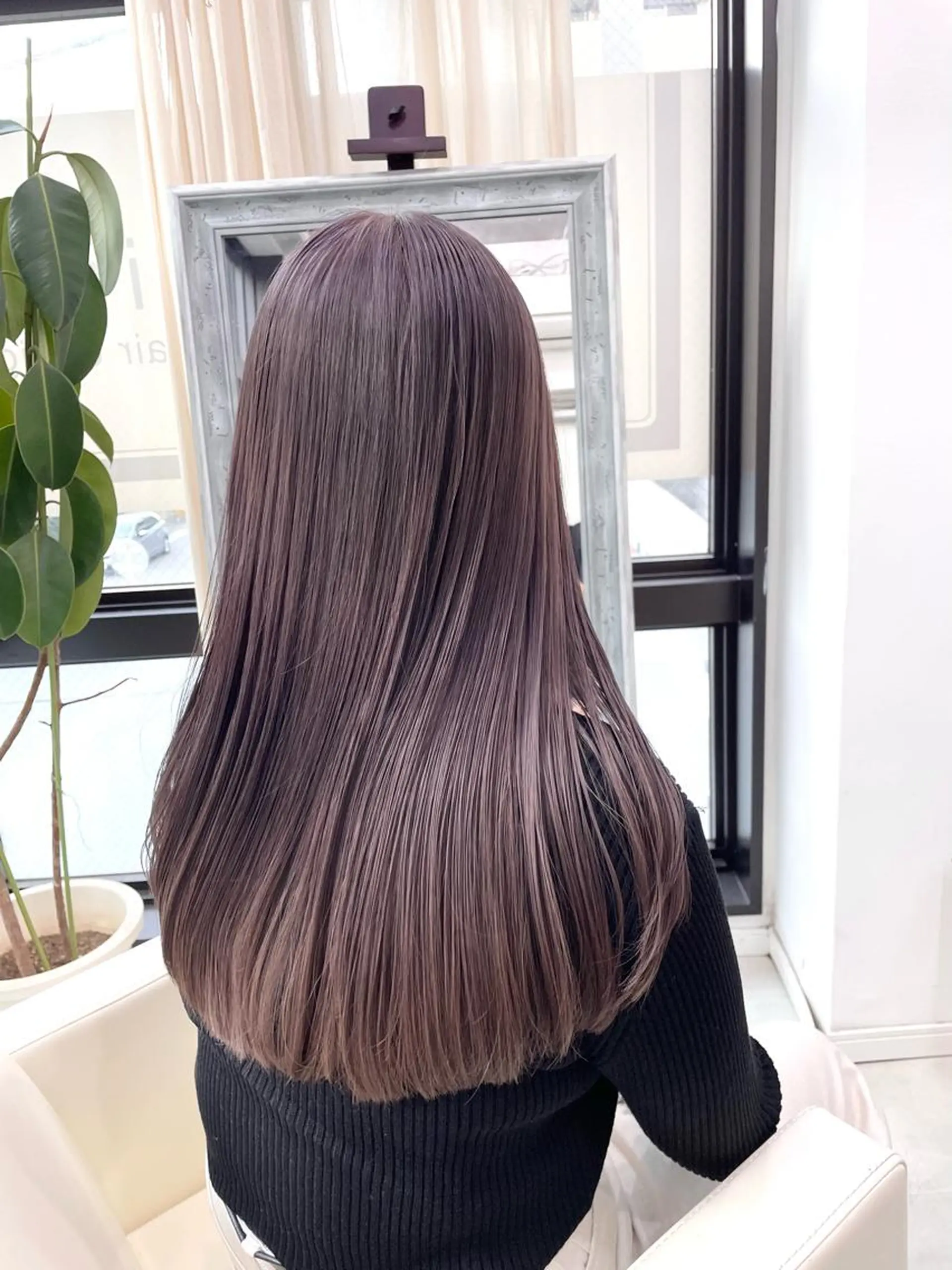セミロング カラー ラベンダーカラー ピンクカラー ピンクラベンダー ヘアカラー GISEL 筑紫野店のヘアスタイル