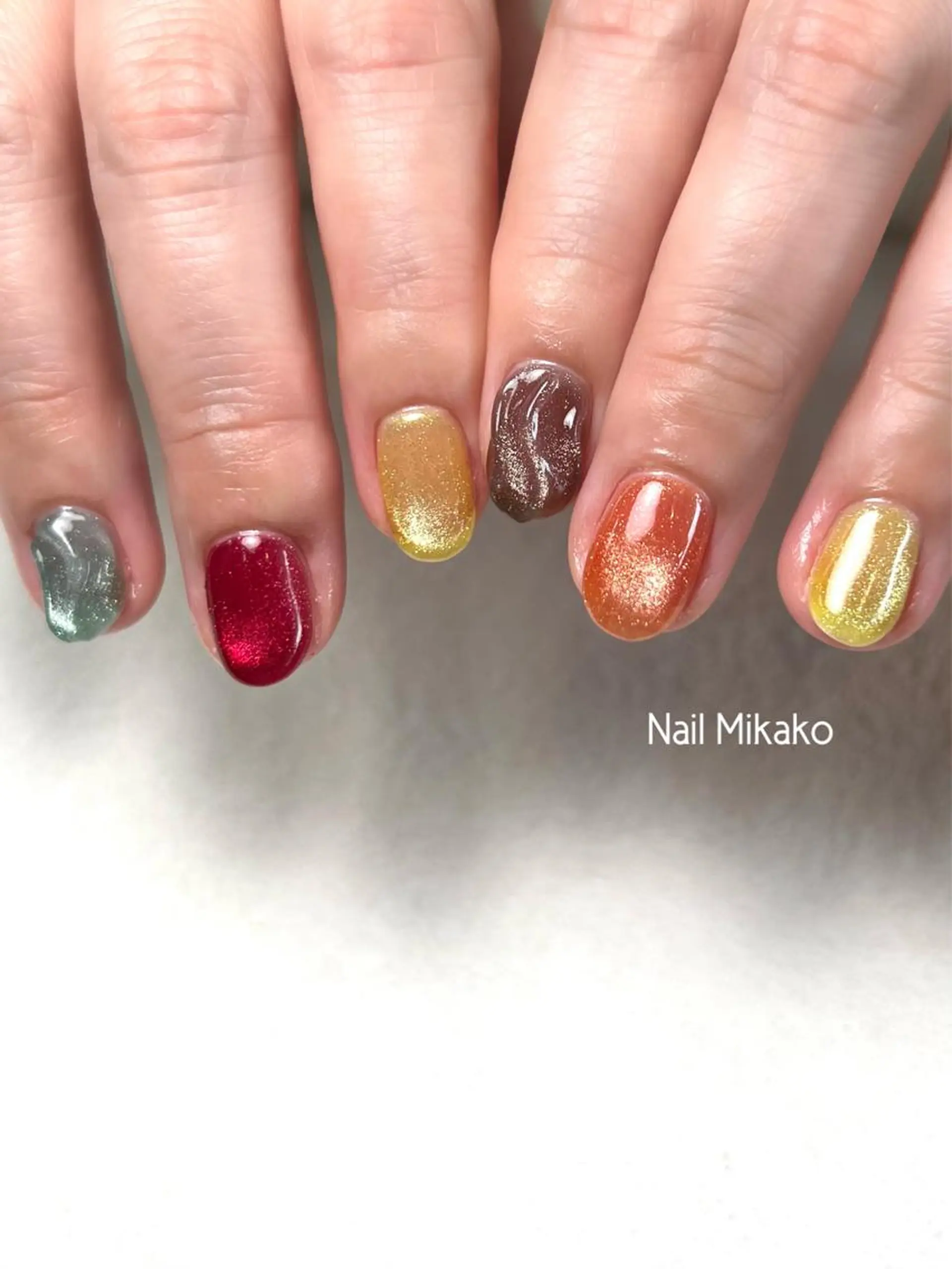 ネイル マグネットネイル 持ち込み 春ネイル Nail Mikakoのネイルデザイン