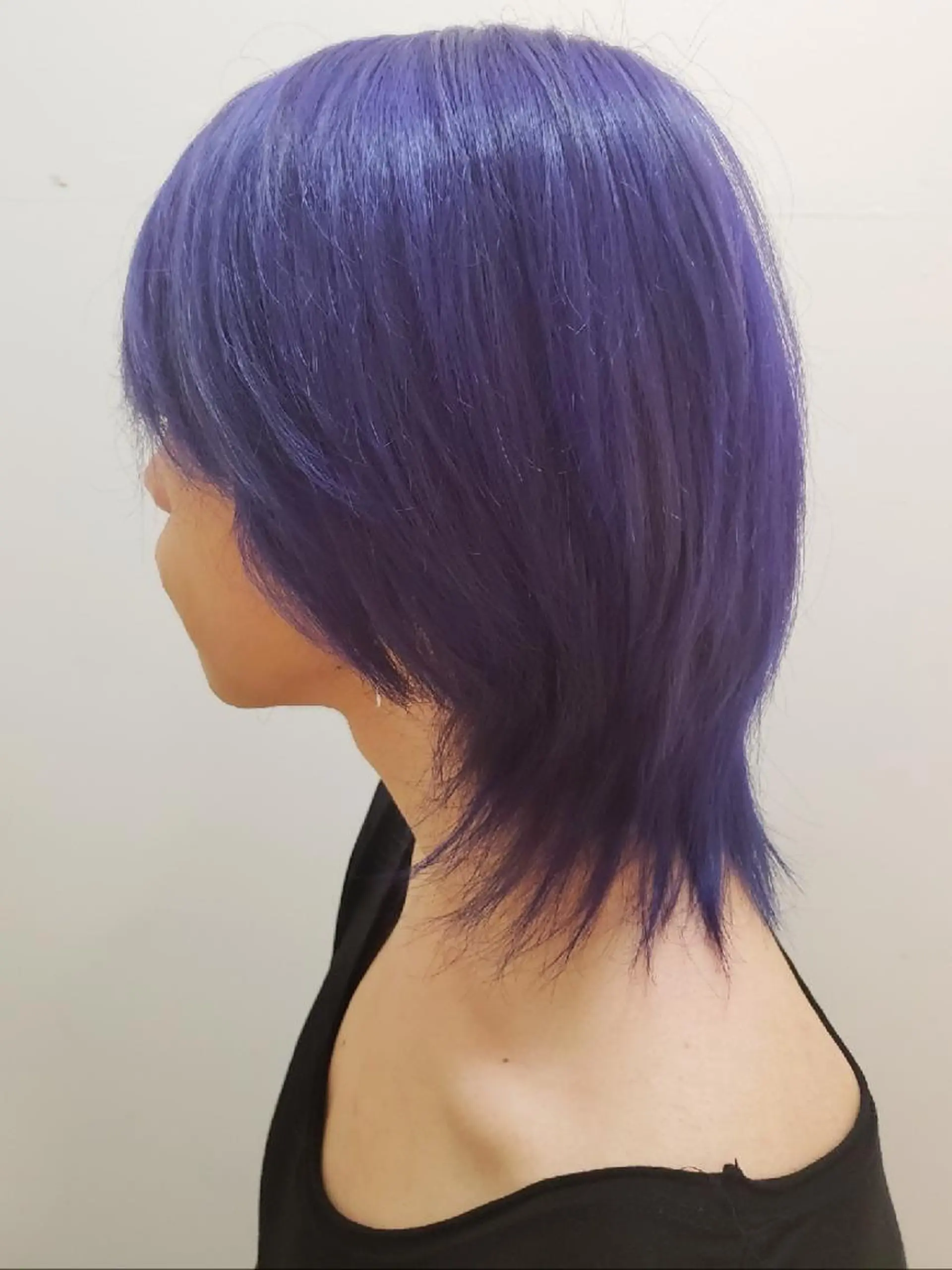 ショート カラー ヘアアレンジ メンズ ブルーカラー ブルーパープル パープルカラー 成瀬 弘光のヘアスタイル