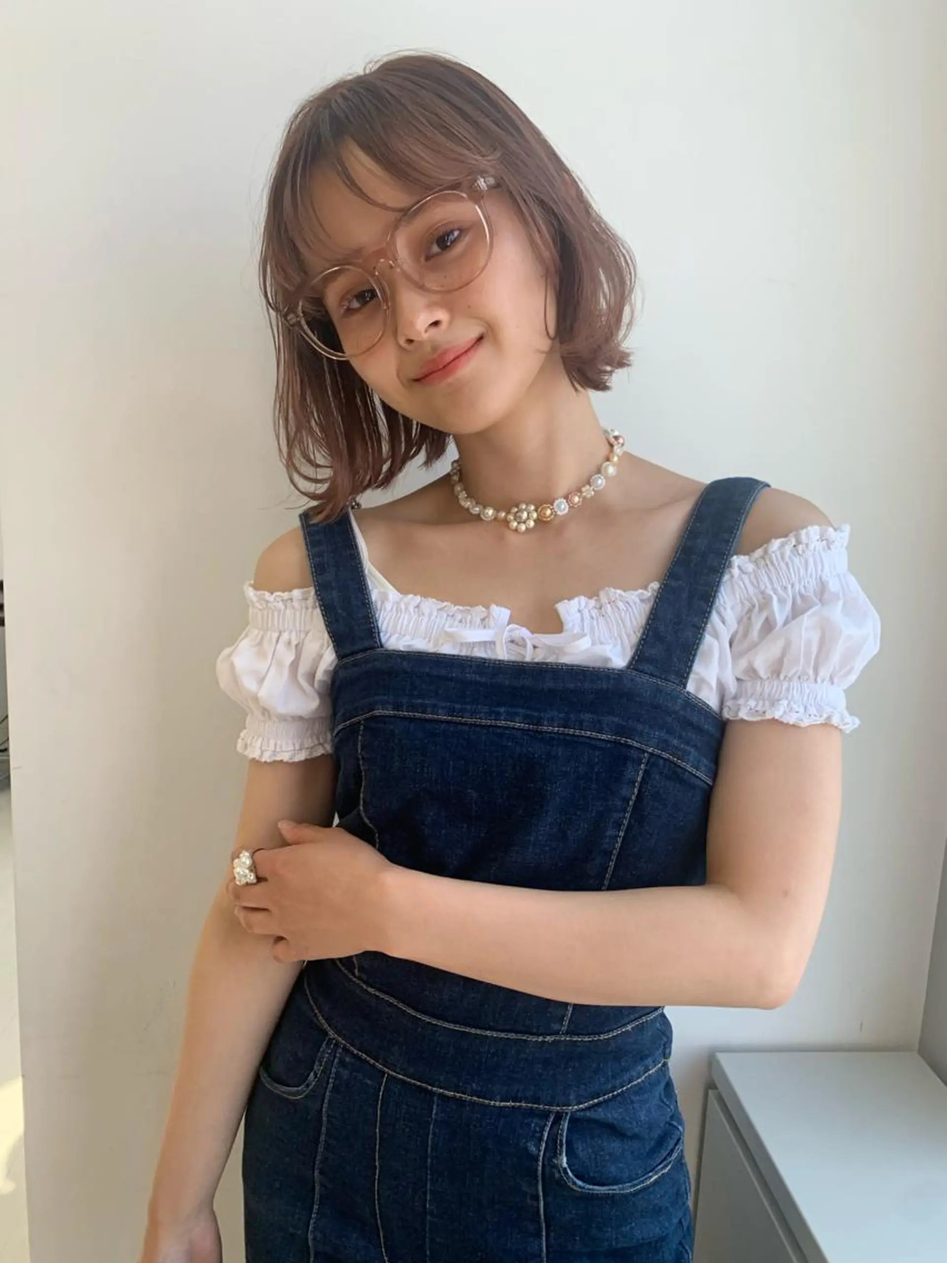 ショート カラー stylist店長 岡本真依のヘアスタイル
