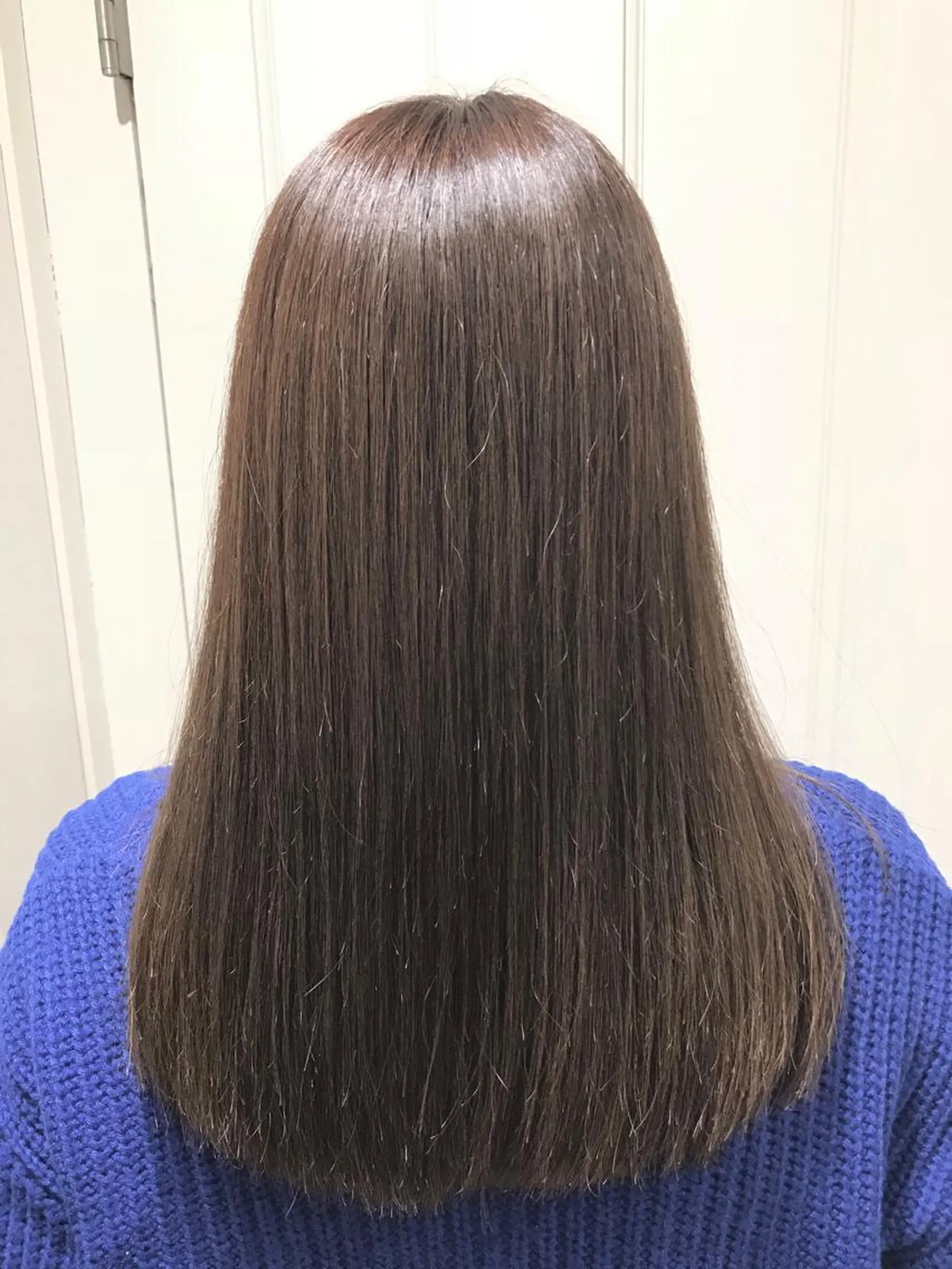 セミロング カット ヘアカラー 縮毛矯正 渋谷ハイトーン/ デザインカラー阿部のヘアスタイル