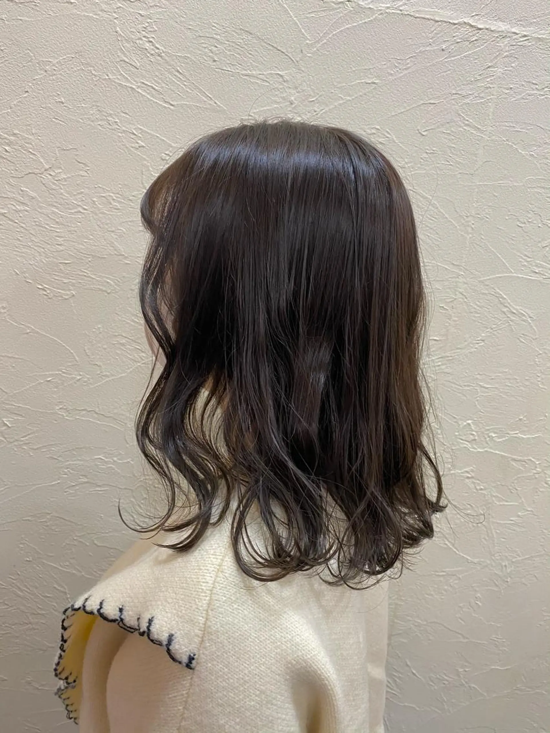 ミディアム カラー ブラウンカラー ショコラブラウン パープルカラー カット ヘアカラー トリートメント ENIF ヤマグチアツコのヘアスタイル
