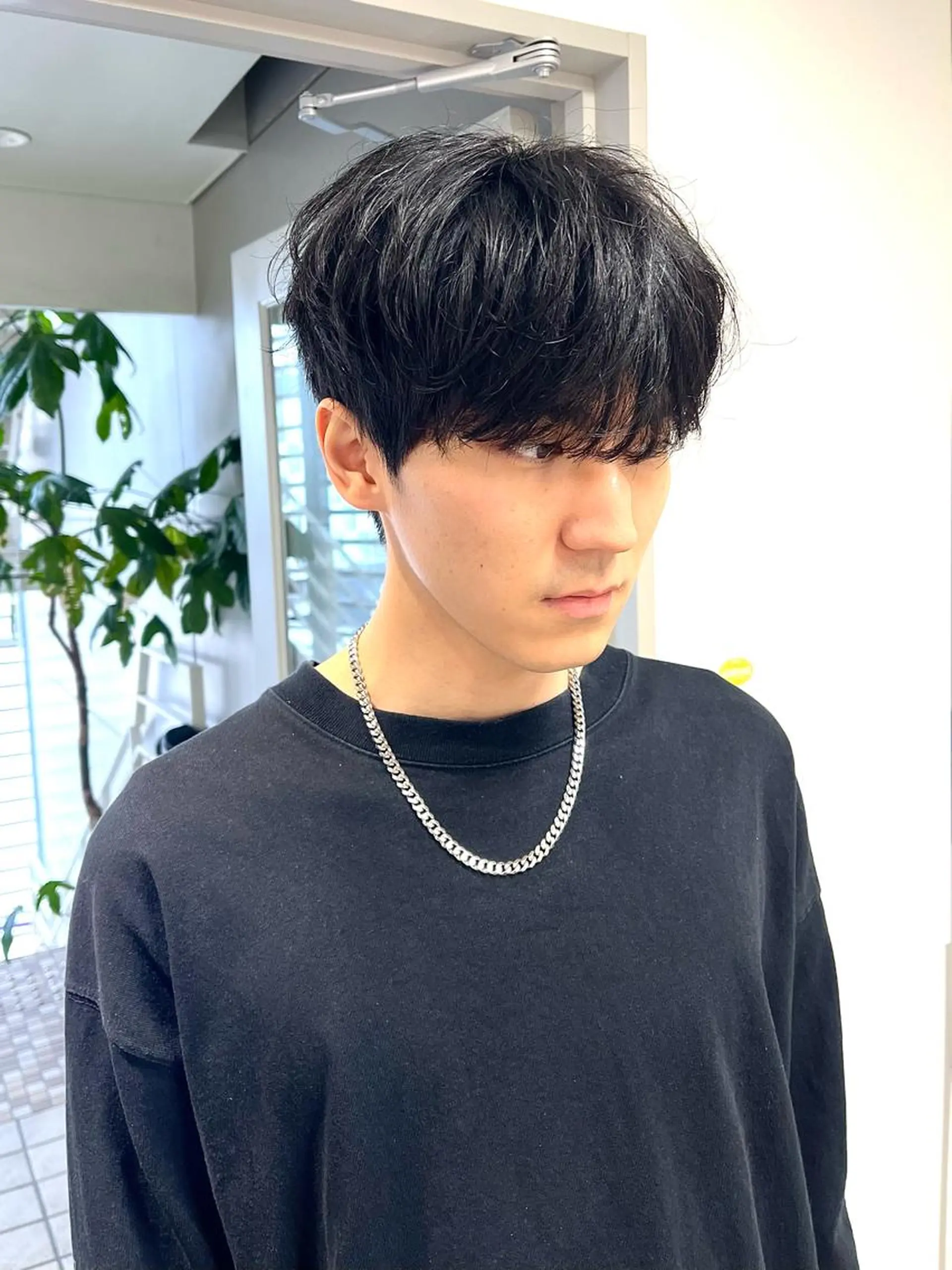 ショート カラー パーマ ヘアアレンジ メンズ メンズ韓国風 韓国風ヘア カット パーマ 🫧umu.🫧韓国 /レイヤー/ハッシュのヘアスタイル