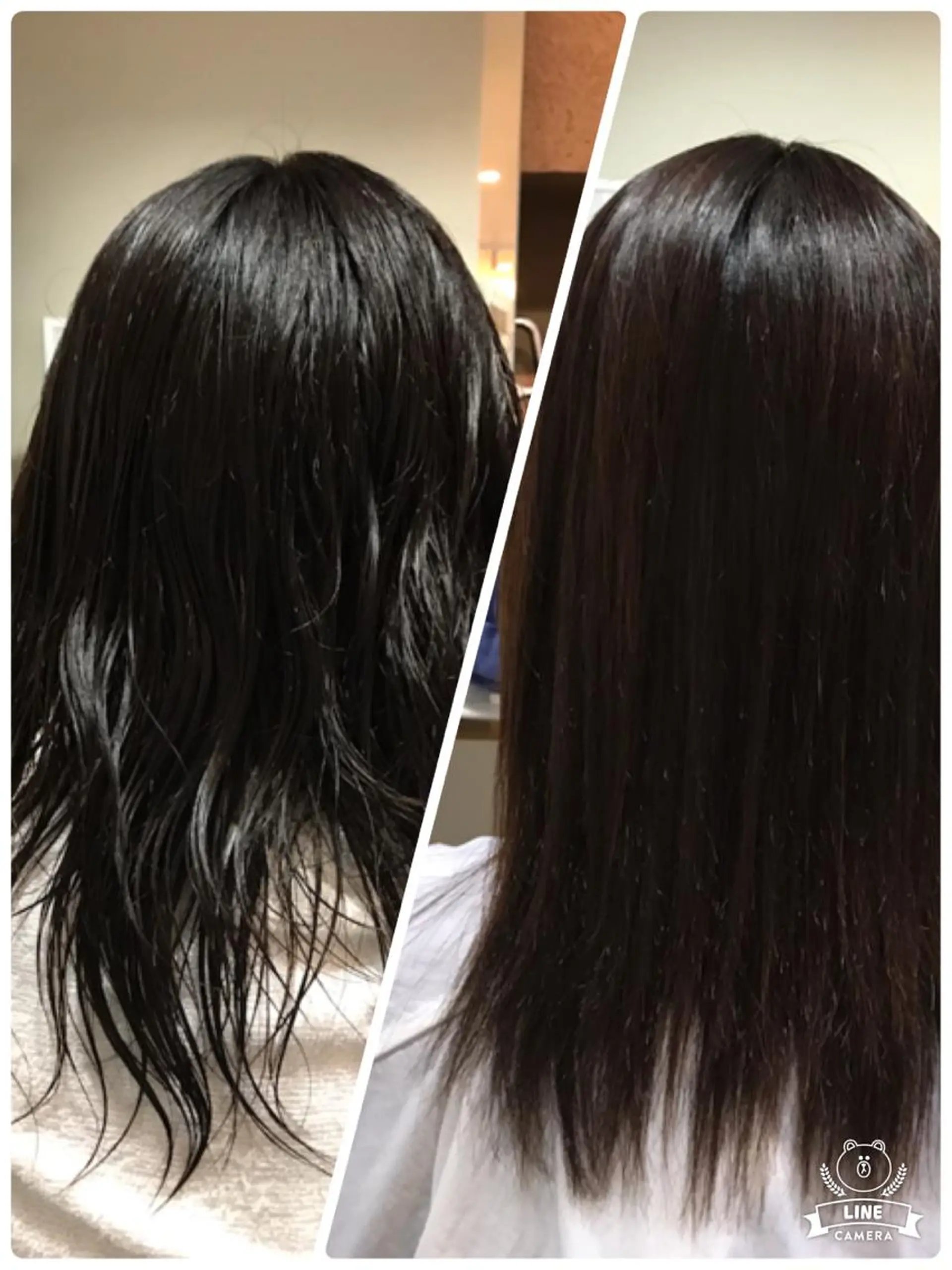 セミロング 縮毛矯正 LiBra Mikiのヘアスタイル