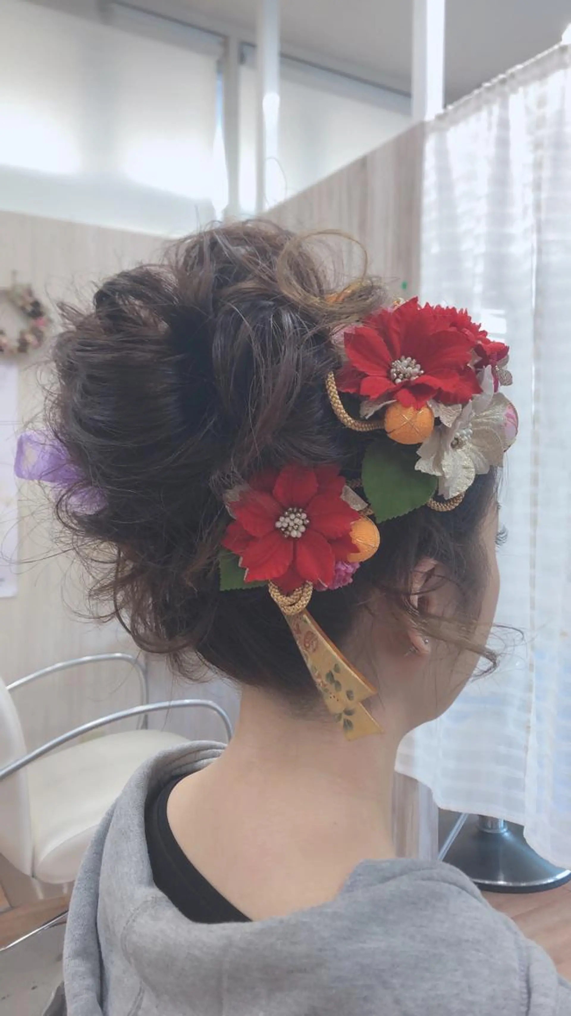 ヘアアレンジ 成人式 岩尾 志保のヘアスタイル
