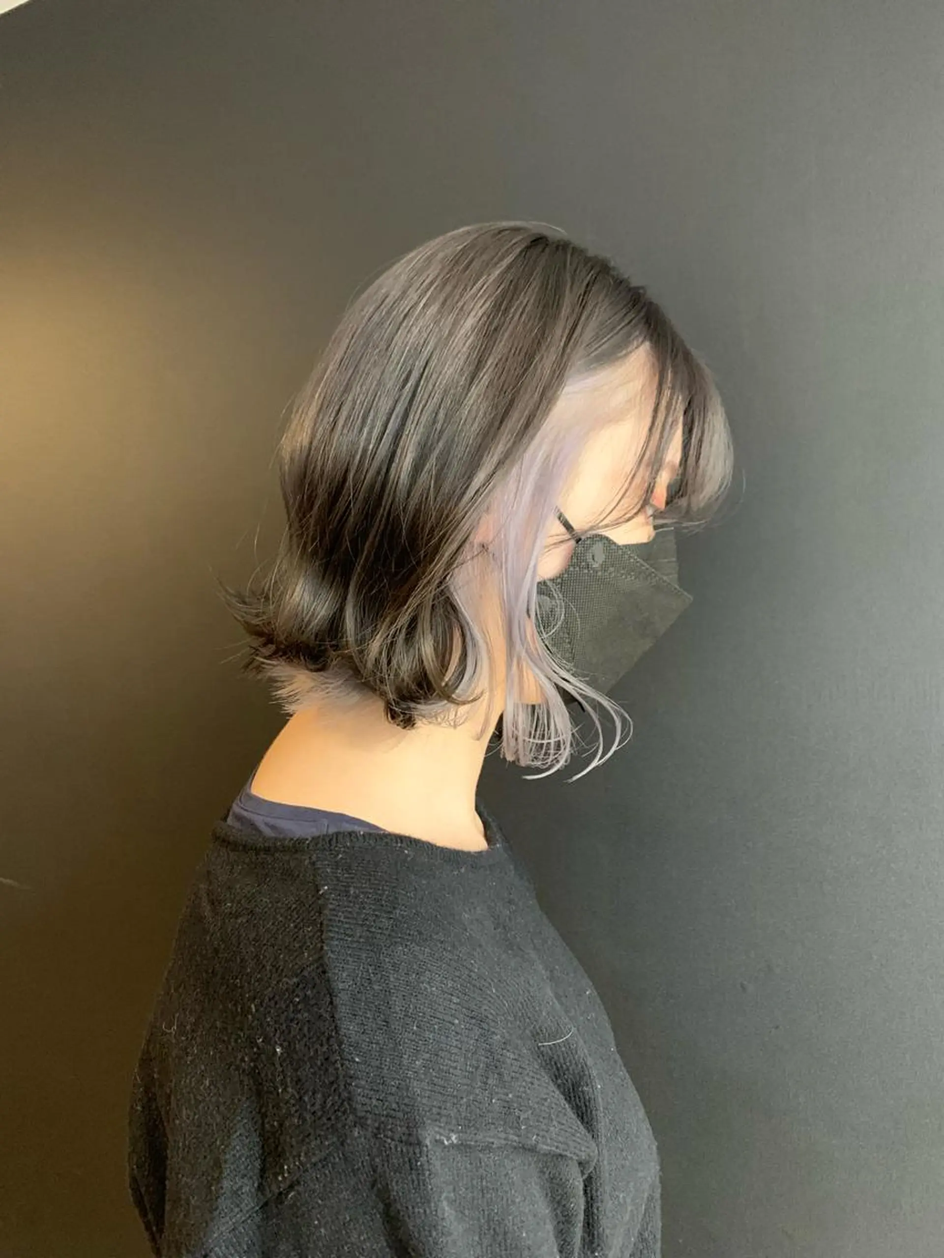 ミディアム カラー ヘアカラー トリートメント 🦋韓国ヘア 坂本 菜摘🦋のヘアスタイル