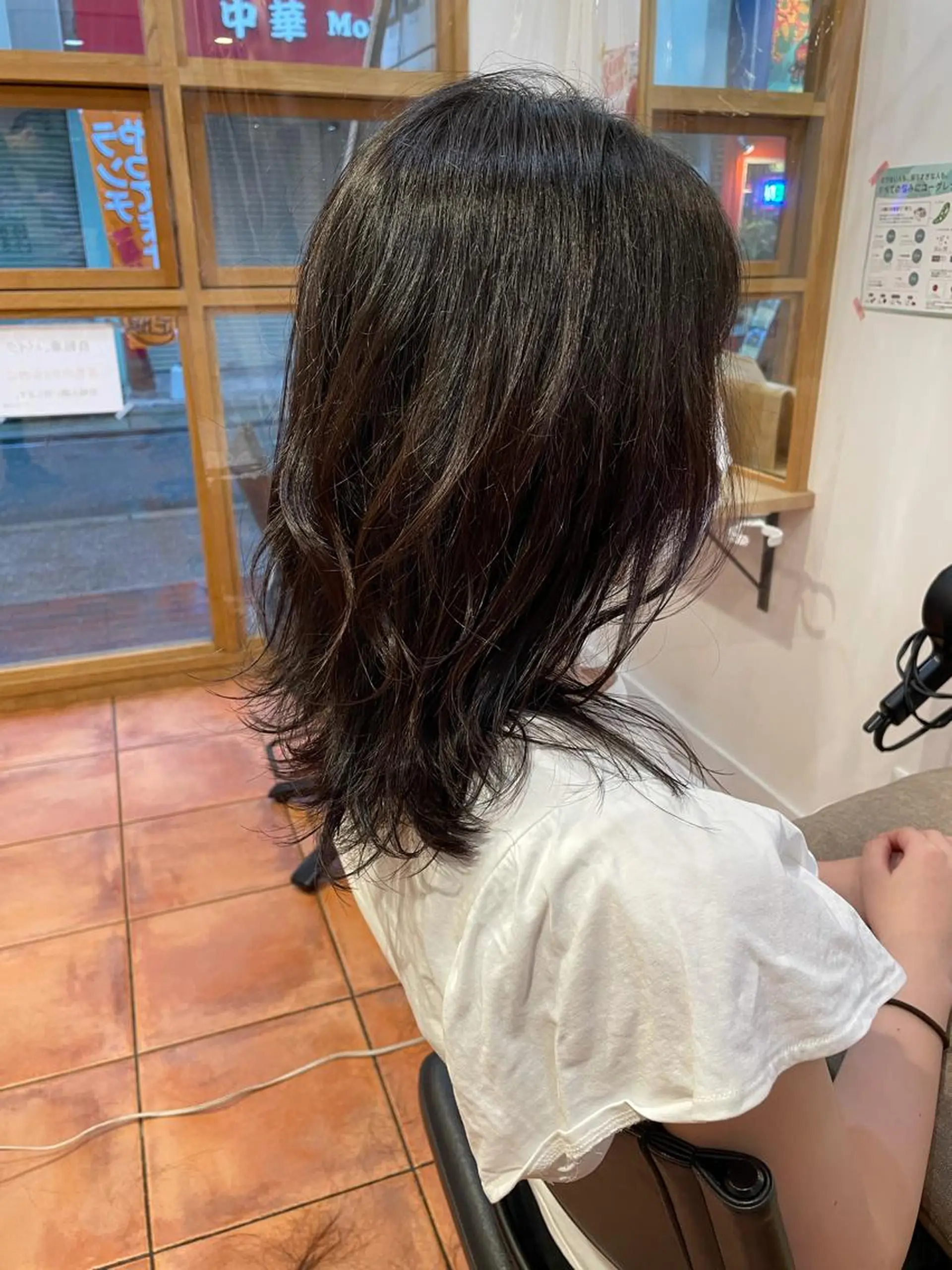 ミディアム 美髪ストレート/ メンズヘア/中田海斗のヘアスタイル