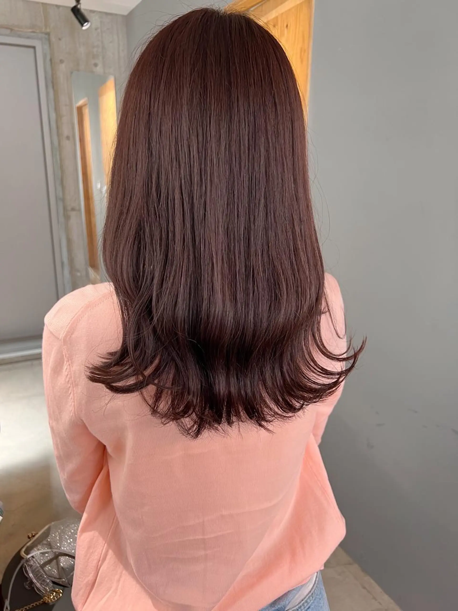 セミロング カラー 名駅🦢大人艶カラー 🪽カミヤアカネのヘアスタイル