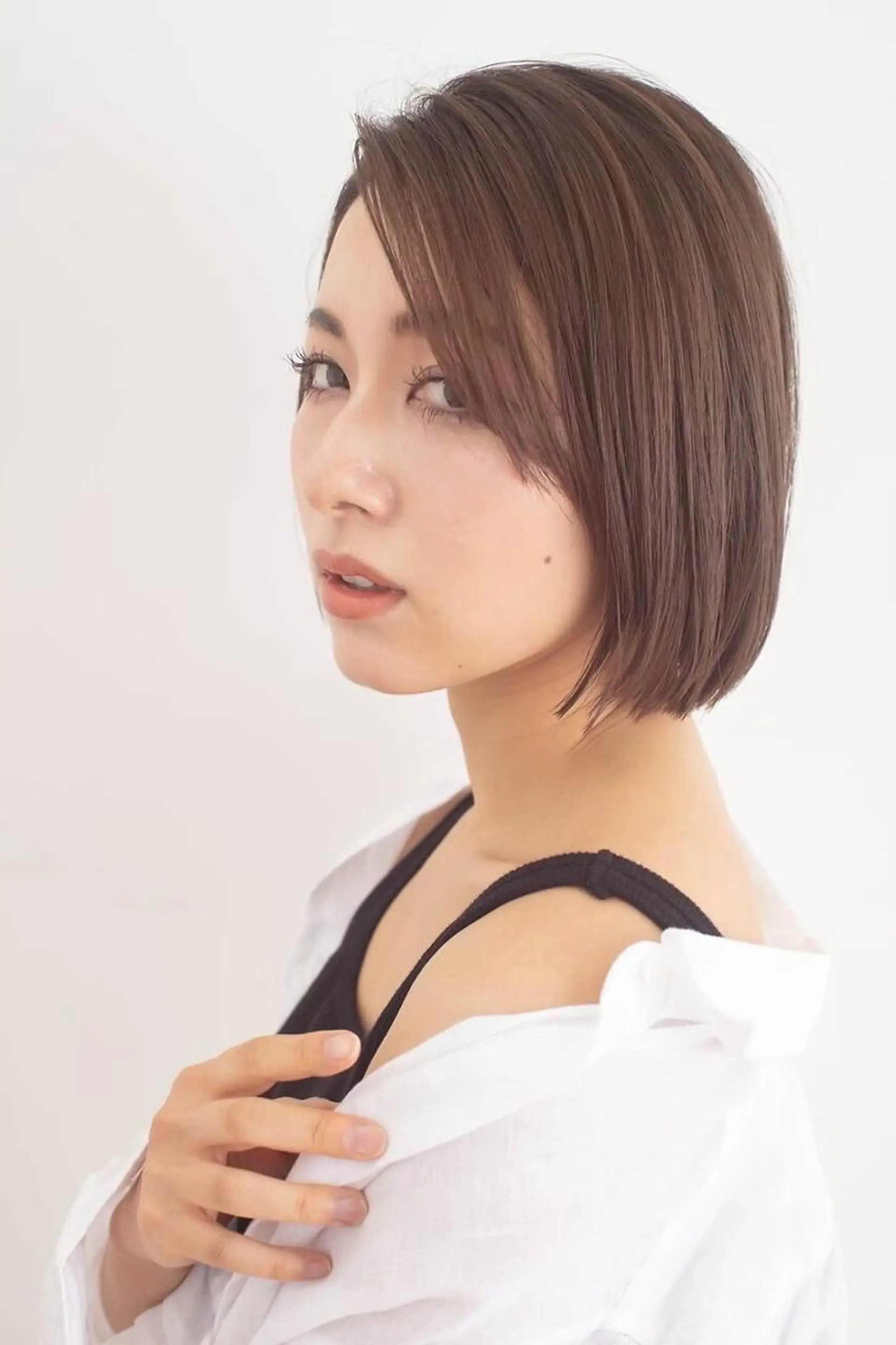 ミディアム カット 縮毛矯正 .5 by SOLEIL藤沢店のヘアスタイル