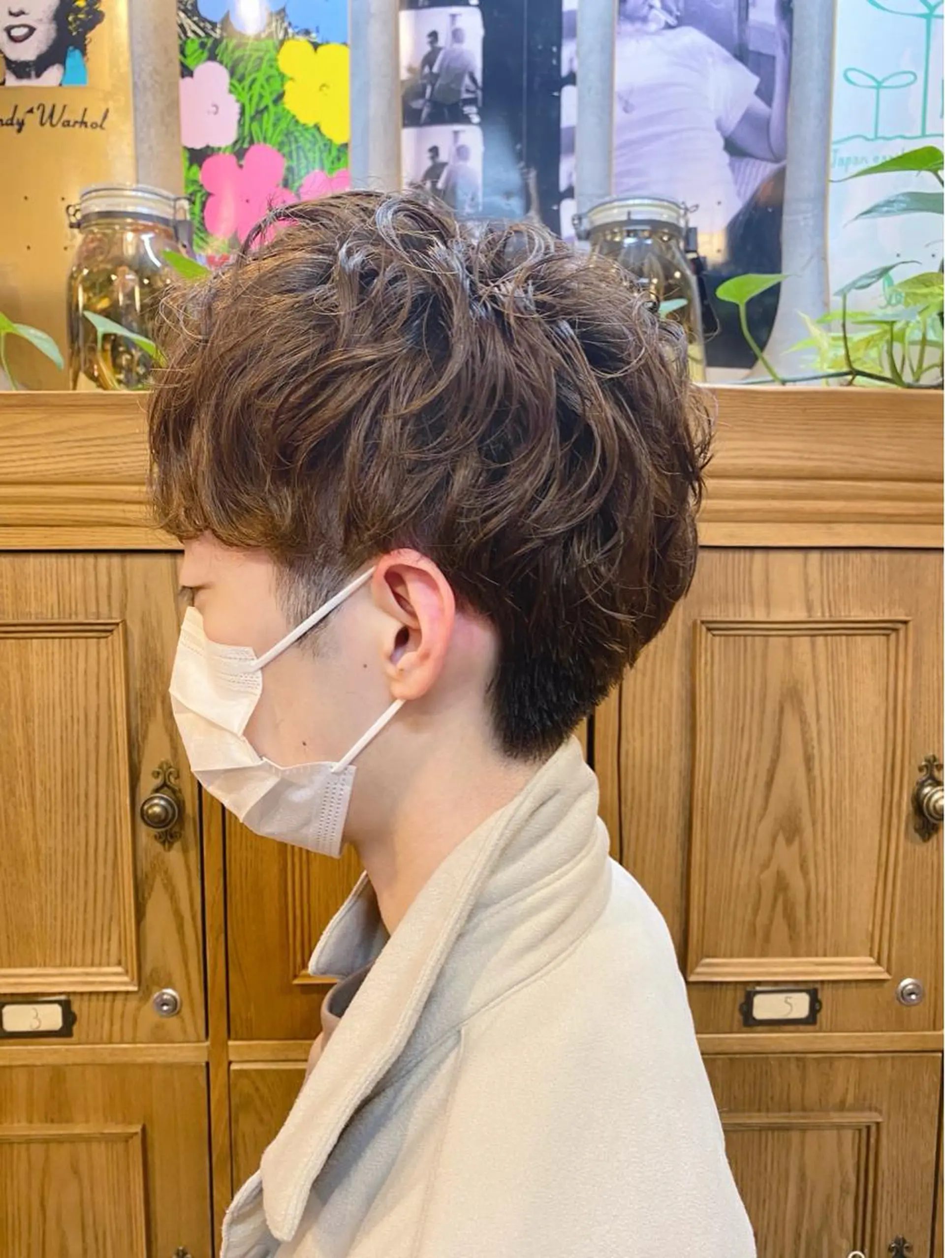 ショート パーマ メンズ メンズパーマ ニュアンスパーマ カット パーマ 【扉gate】野崎 英幸のヘアスタイル