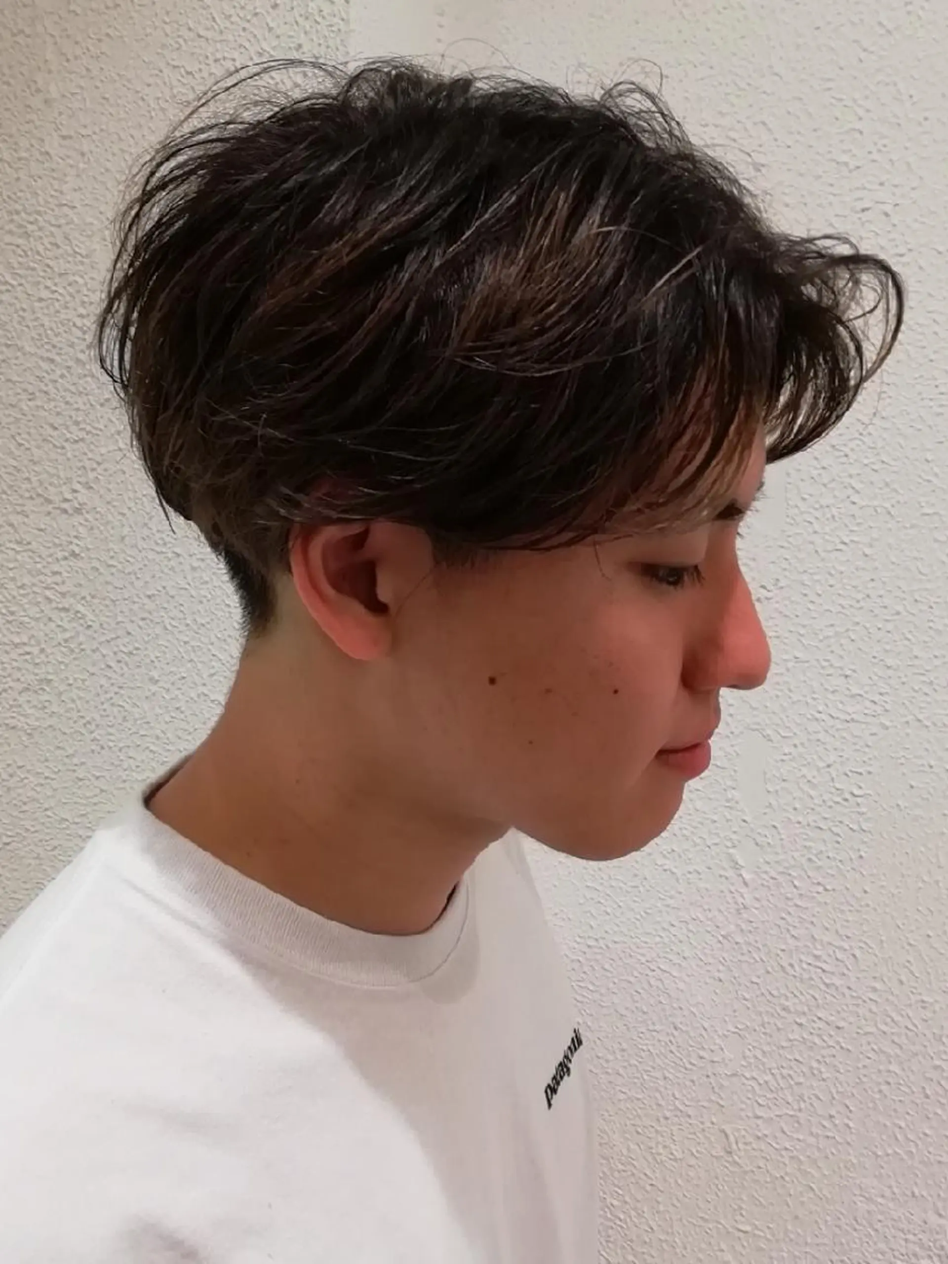 メンズ カラー パーマ ミディアム Ash 店長 木村 和人のヘアスタイル