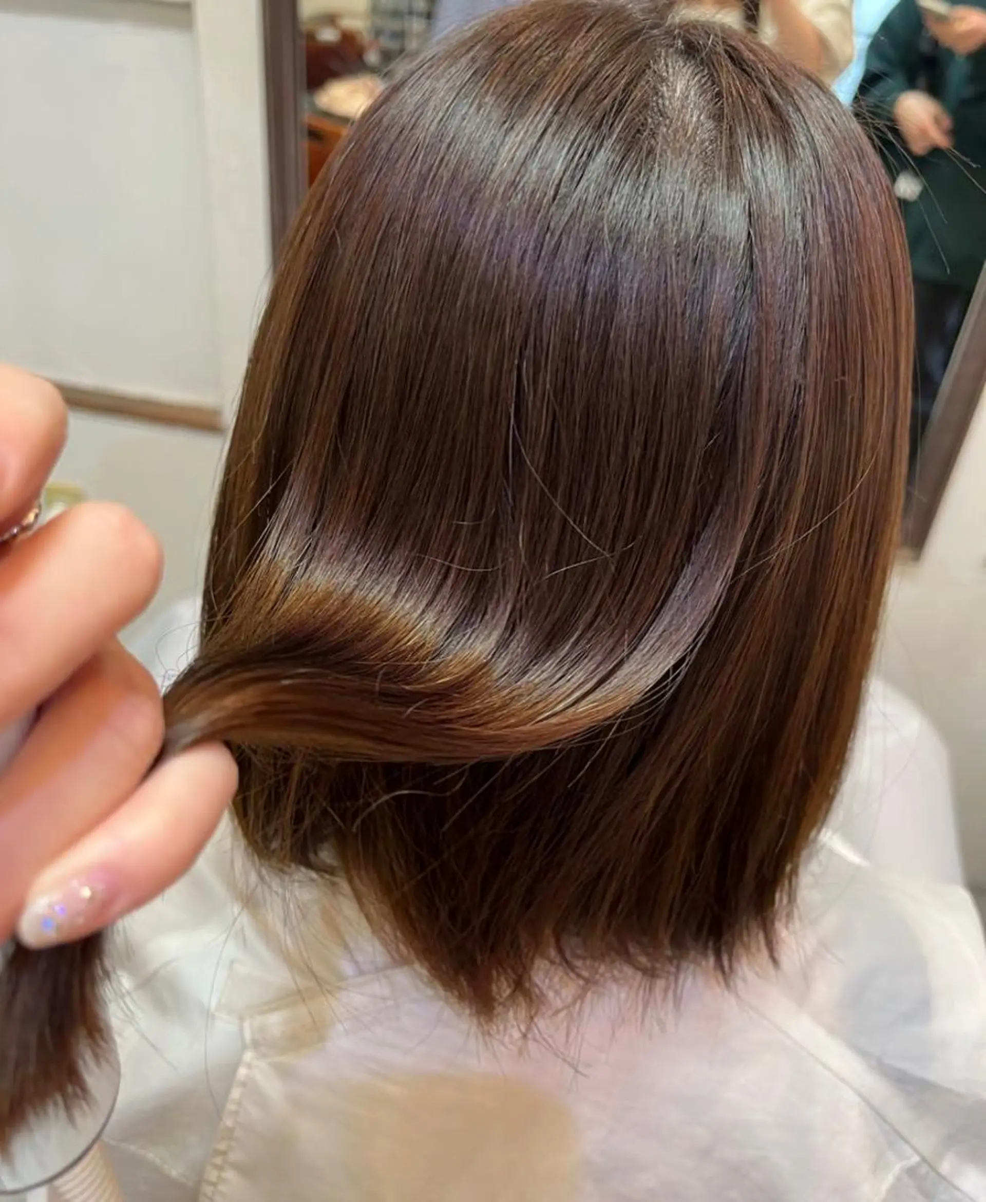 ミディアム カラー パーマ 縮毛矯正 utsumi uran 吉祥寺のヘアスタイル