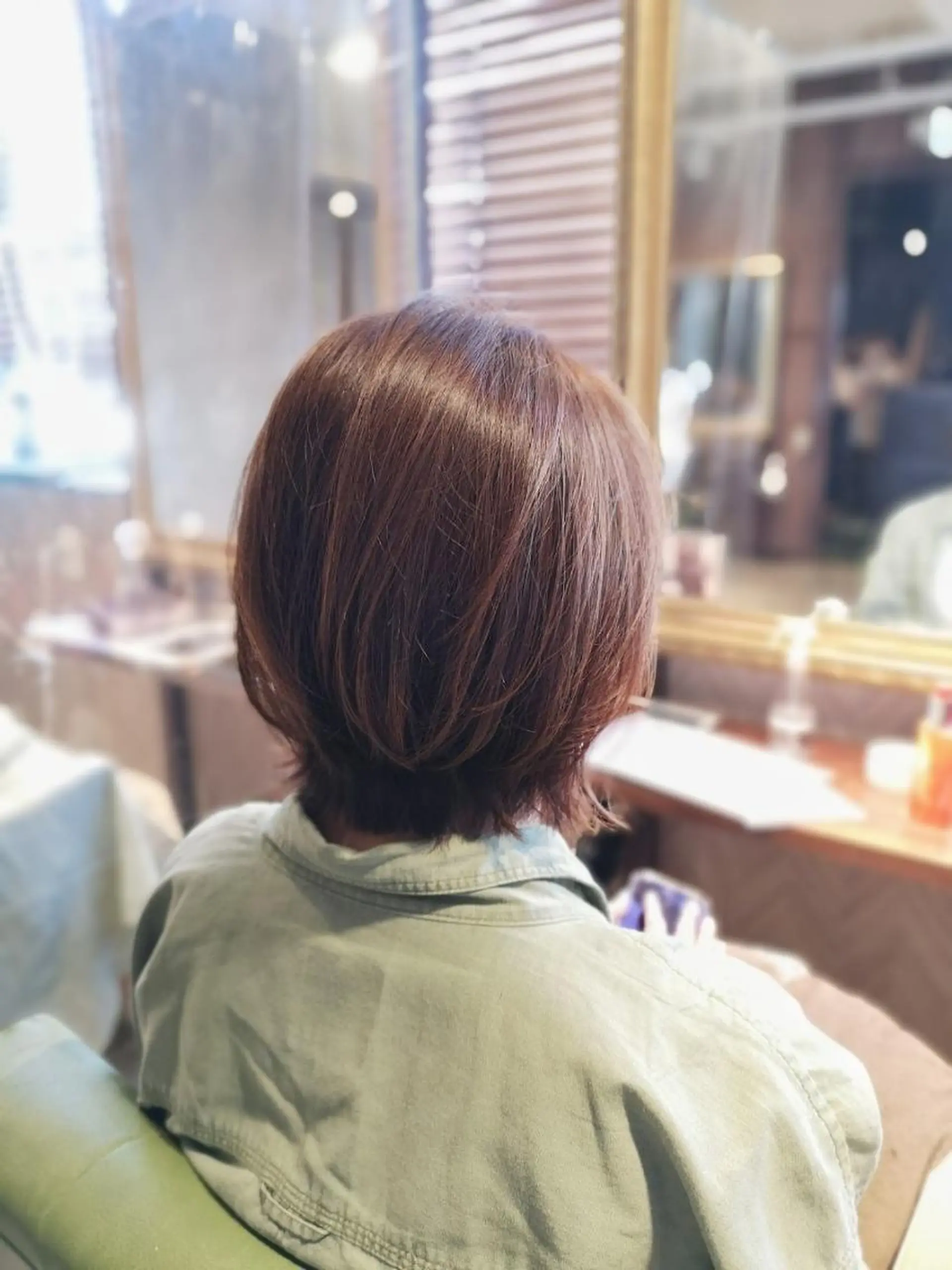 ミディアム パーマ カラー ミディアムパーマ アディクシーカラー アッシュ バレイヤージュ ミストバング カット ヘアカラー 縮毛矯正 【N°deseo】 吉祥寺のヘアスタイル