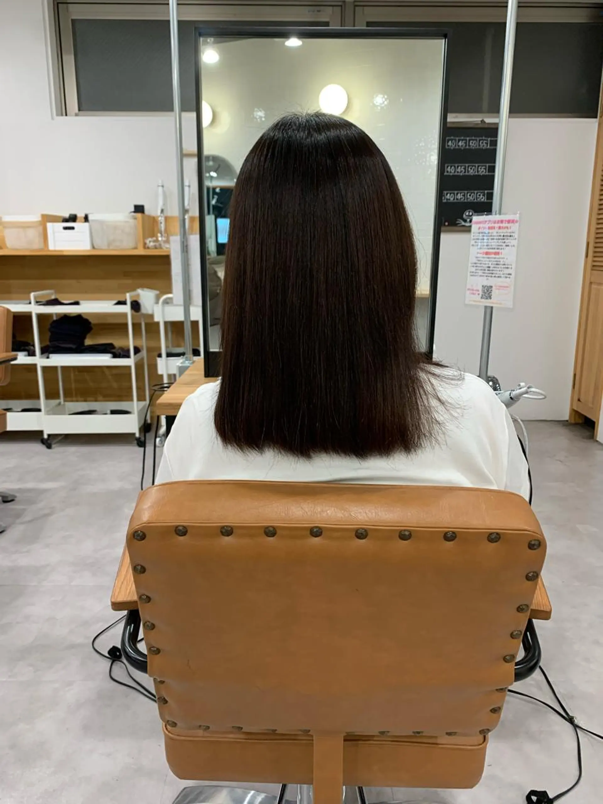 セミロング 縮毛矯正 カット 縮毛矯正 ROPE 💎かなみ💎のヘアスタイル