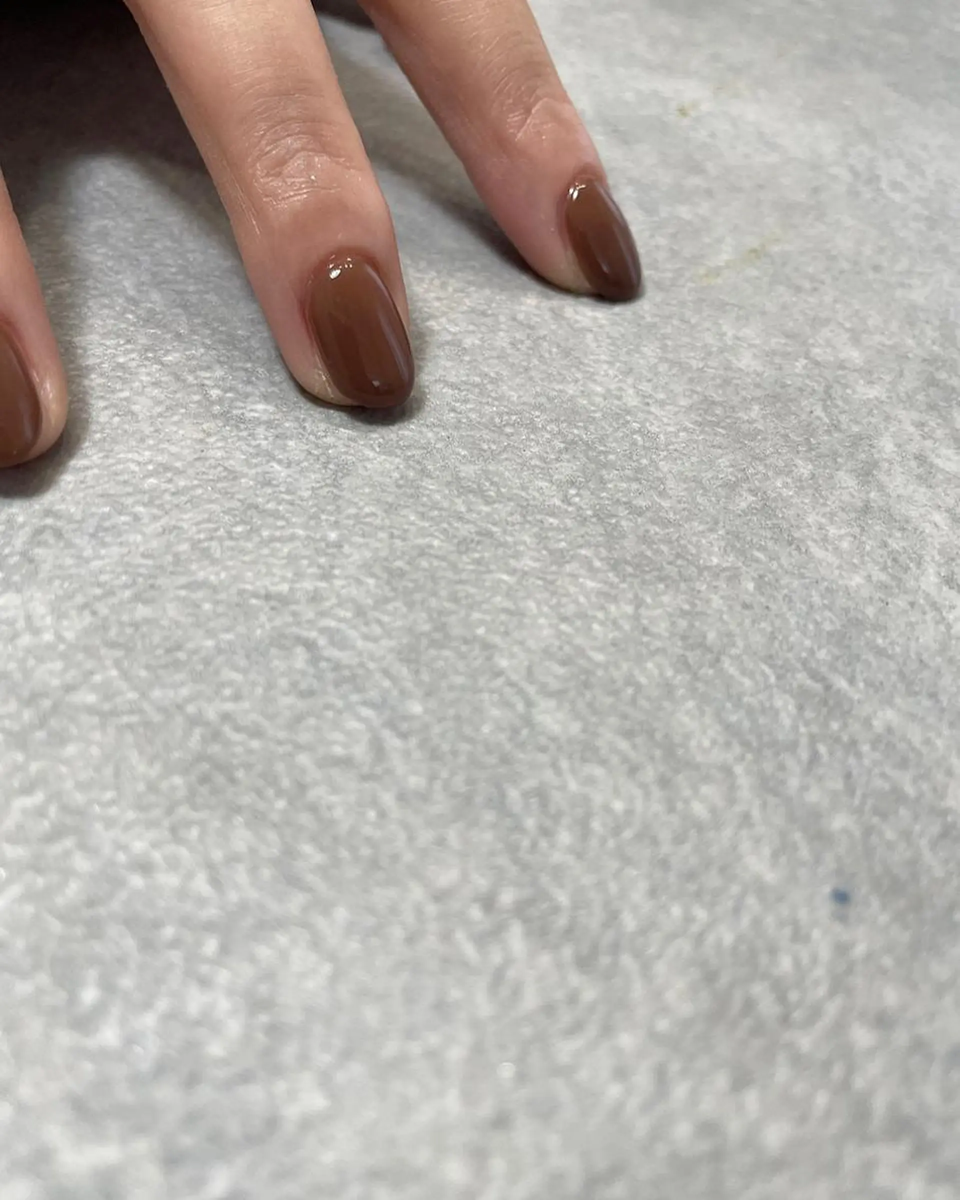 ネイル ブラウン ハンドネイル フットネイル kiii.__ ✴︎*のネイルデザイン